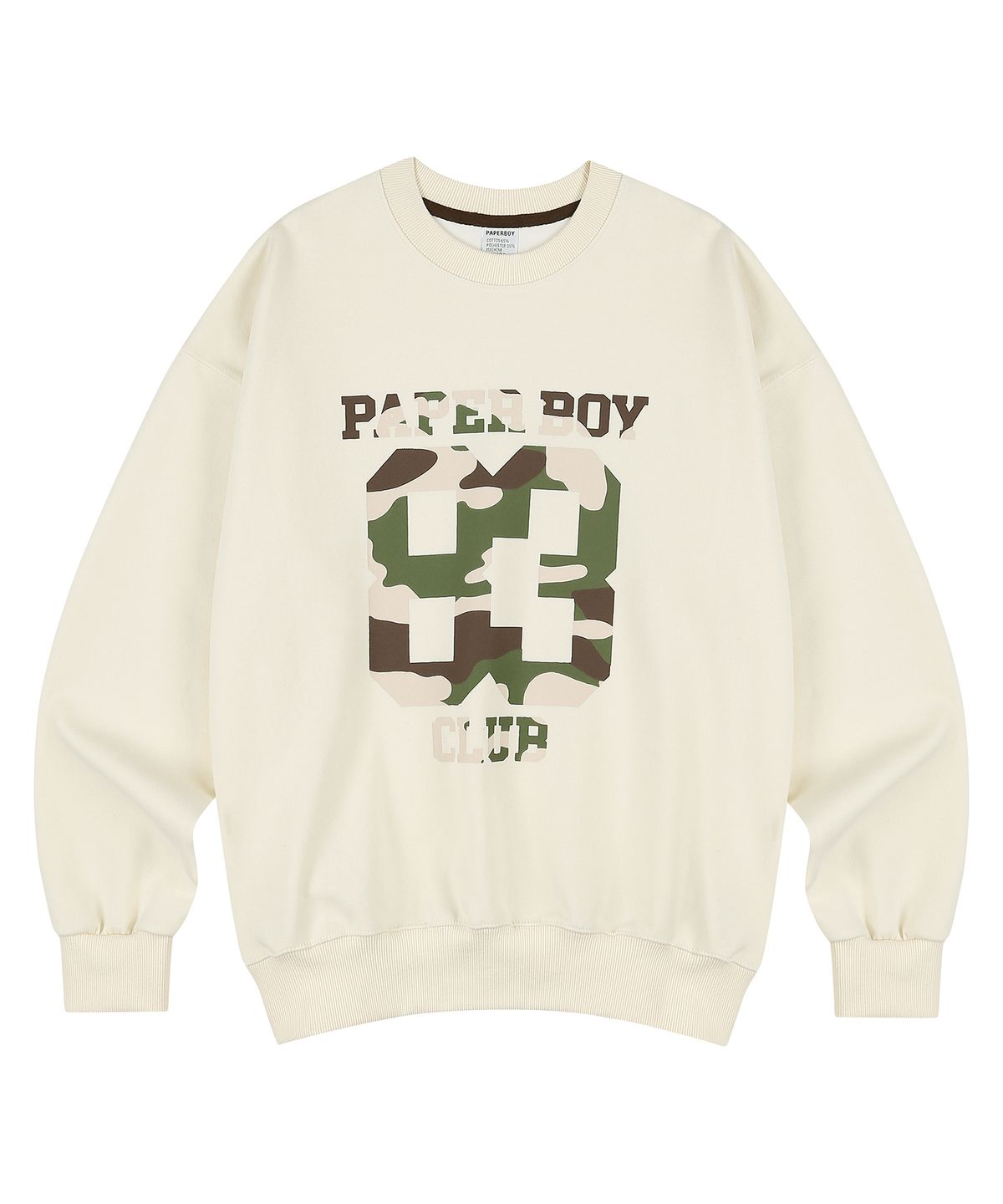 페이퍼보이(PAPERBOY) 카모83 스웨트셔츠-멜란지