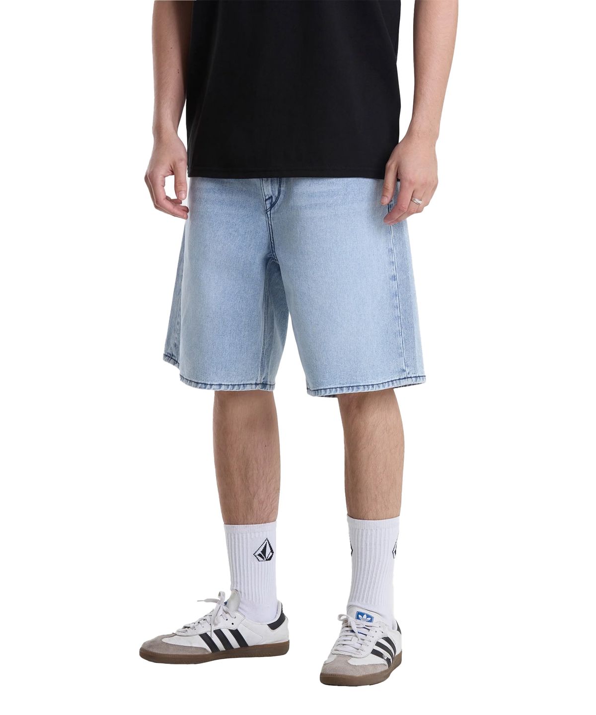 볼컴(VOLCOM) BILLOW 데님 쇼츠 22(라이트 블루)