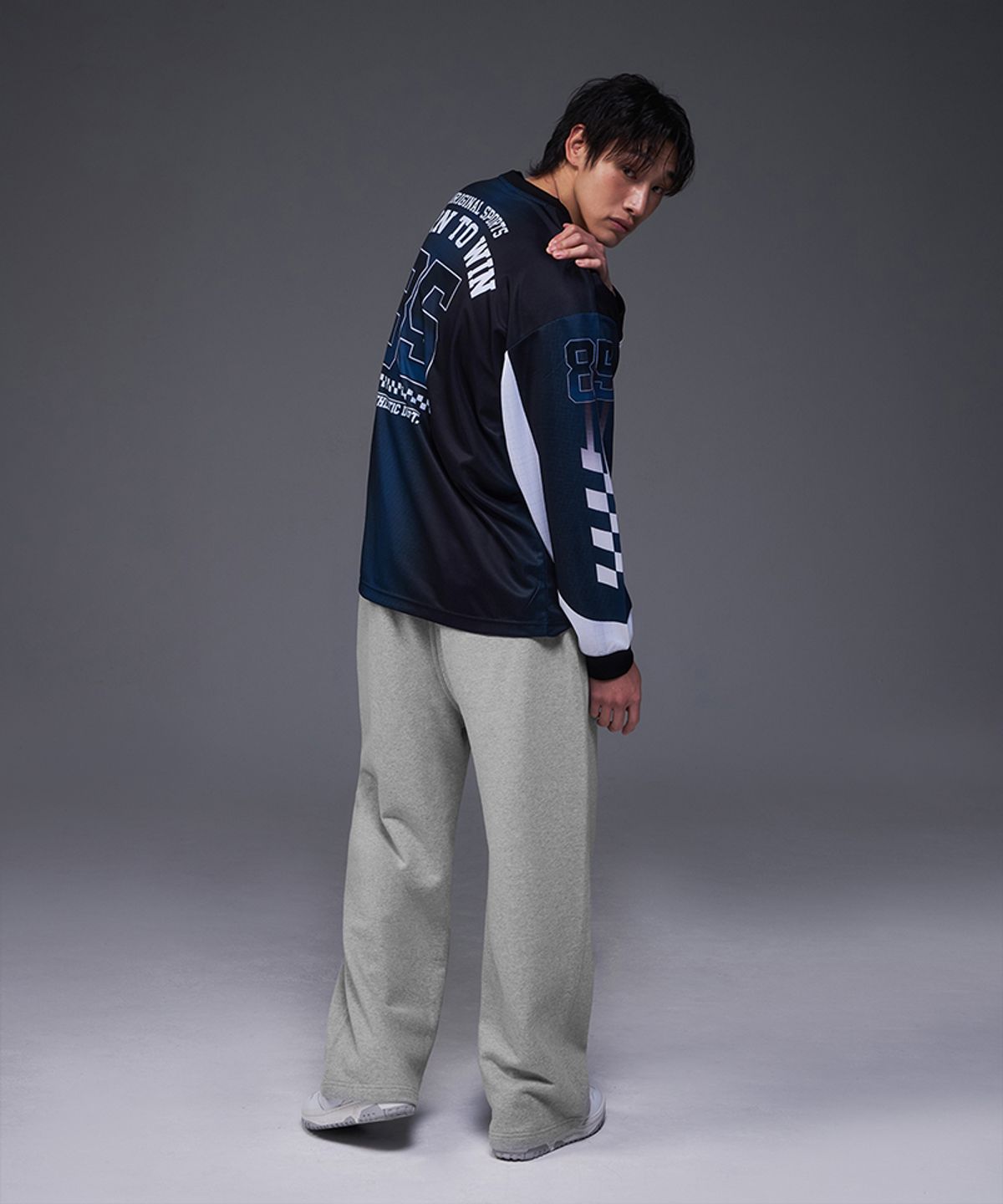 본투윈(BORN TO WIN) BRNTW MOTORCYCLE RACING JERSEY [BLUE]