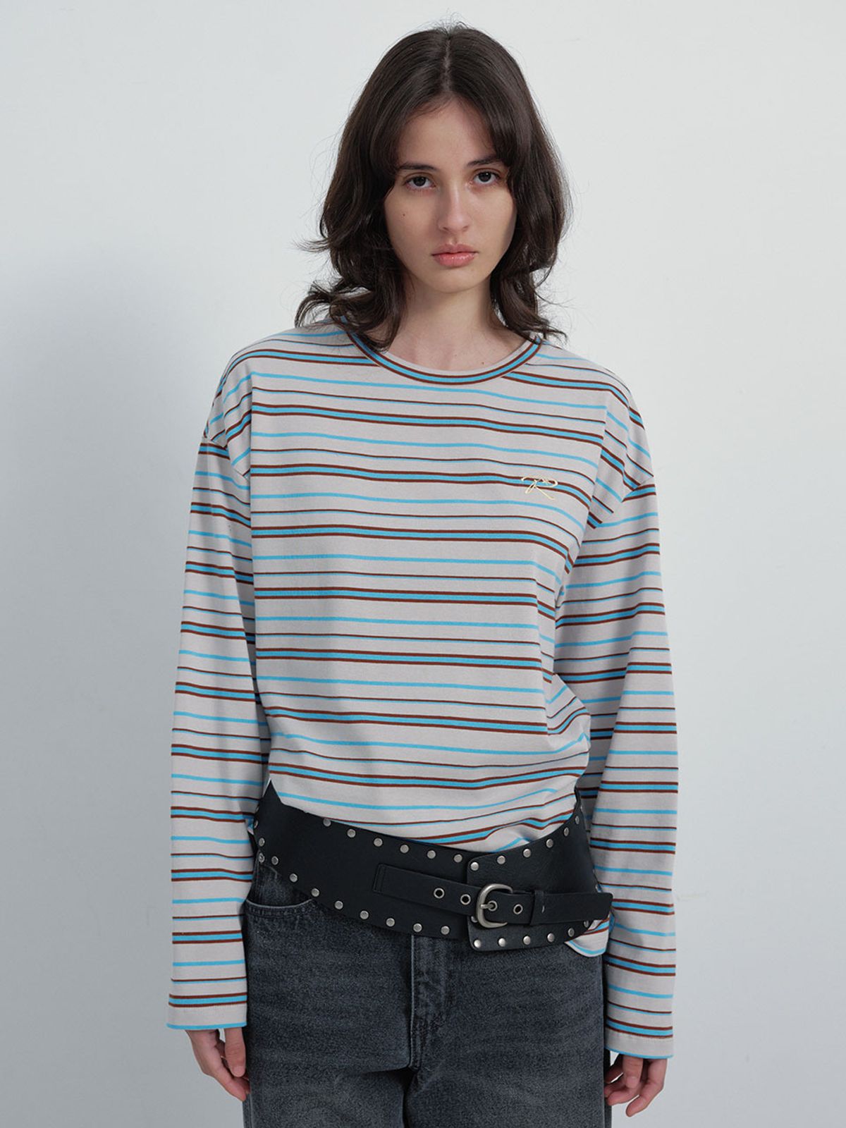 레이브(RAIVE) Stripe Long Sleeve T-shirts VW6SE232_3color