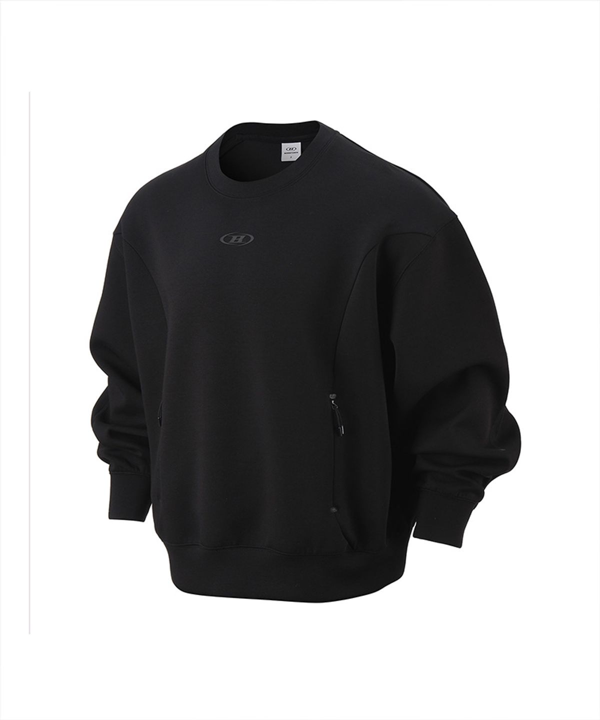 본투윈(BORN TO WIN) SYMBOL B TECH CREWNECK [BLACK]