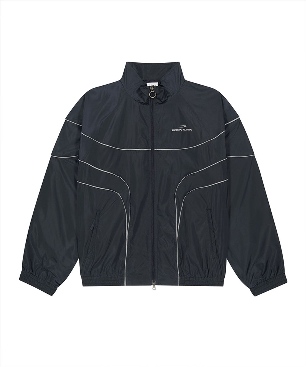 본투윈(BORN TO WIN) WOVEN PIPING TRACK JACKET [NAVY]