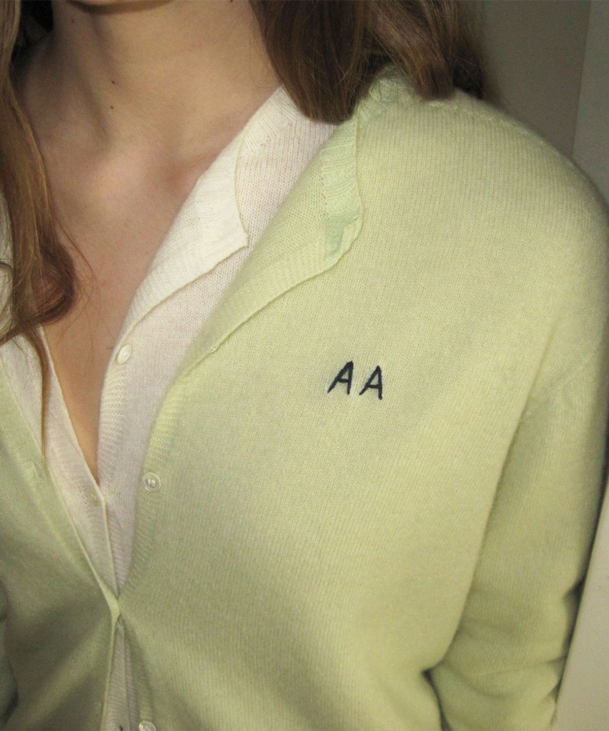 어패럴아카이브(APPAREL ARCHIVE) Crayon wool round cardigan - Mint