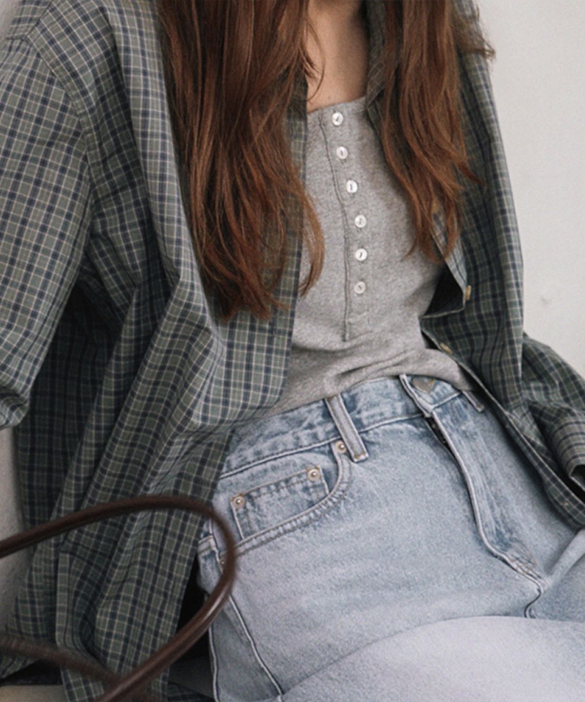 퀸스래빗(Q'SRB) Long Slit Denim Skirt_Light Blue_4colors
