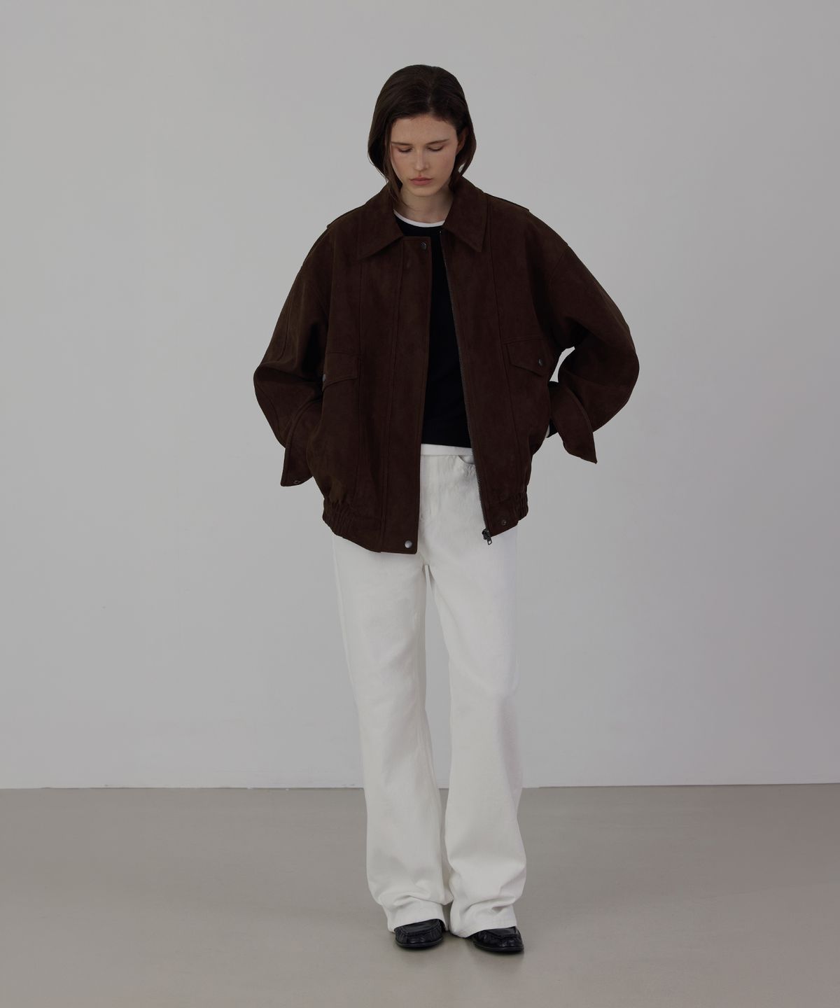 퀸스래빗(Q'SRB) Paul Semi Wide Fit Washing Denim Pants