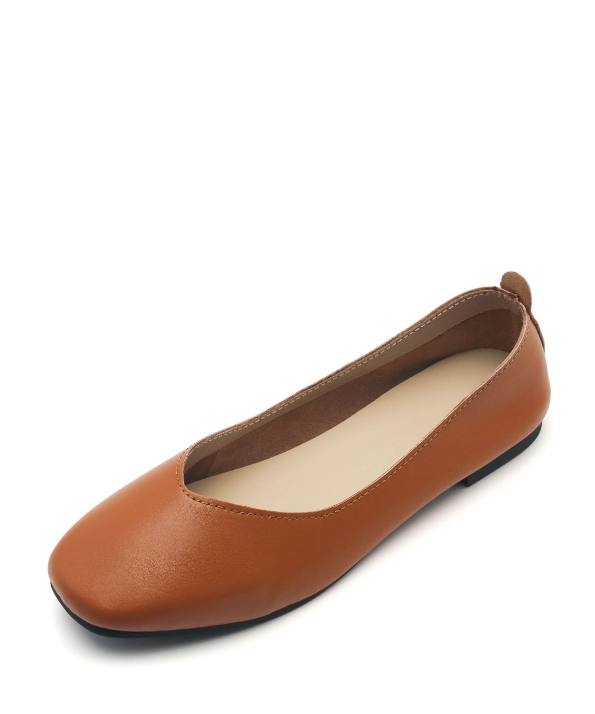스퍼(SPUR) Sandra Minimal V-Cut Flats 소가죽 플랫슈즈 2cm -VA9003 (4color)