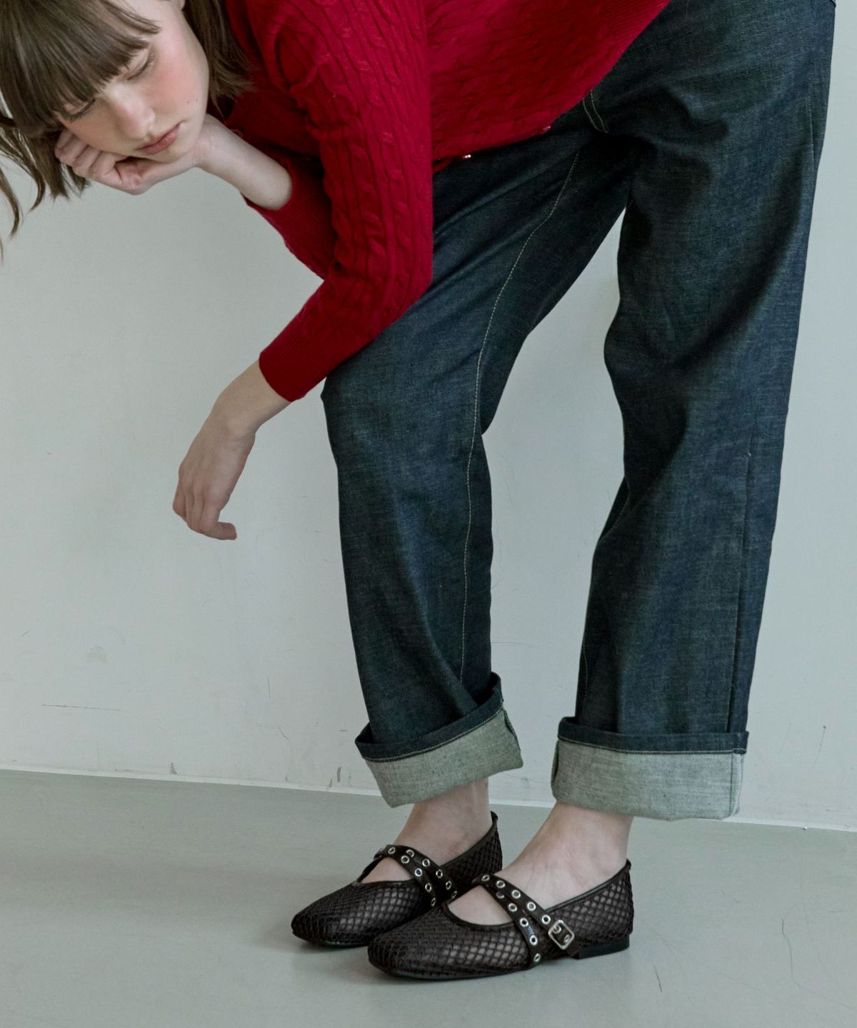 스퍼(SPUR) Clipton Mesh MJ Flats 메쉬 플랫슈즈 1.5cm -WS9007 (3color)