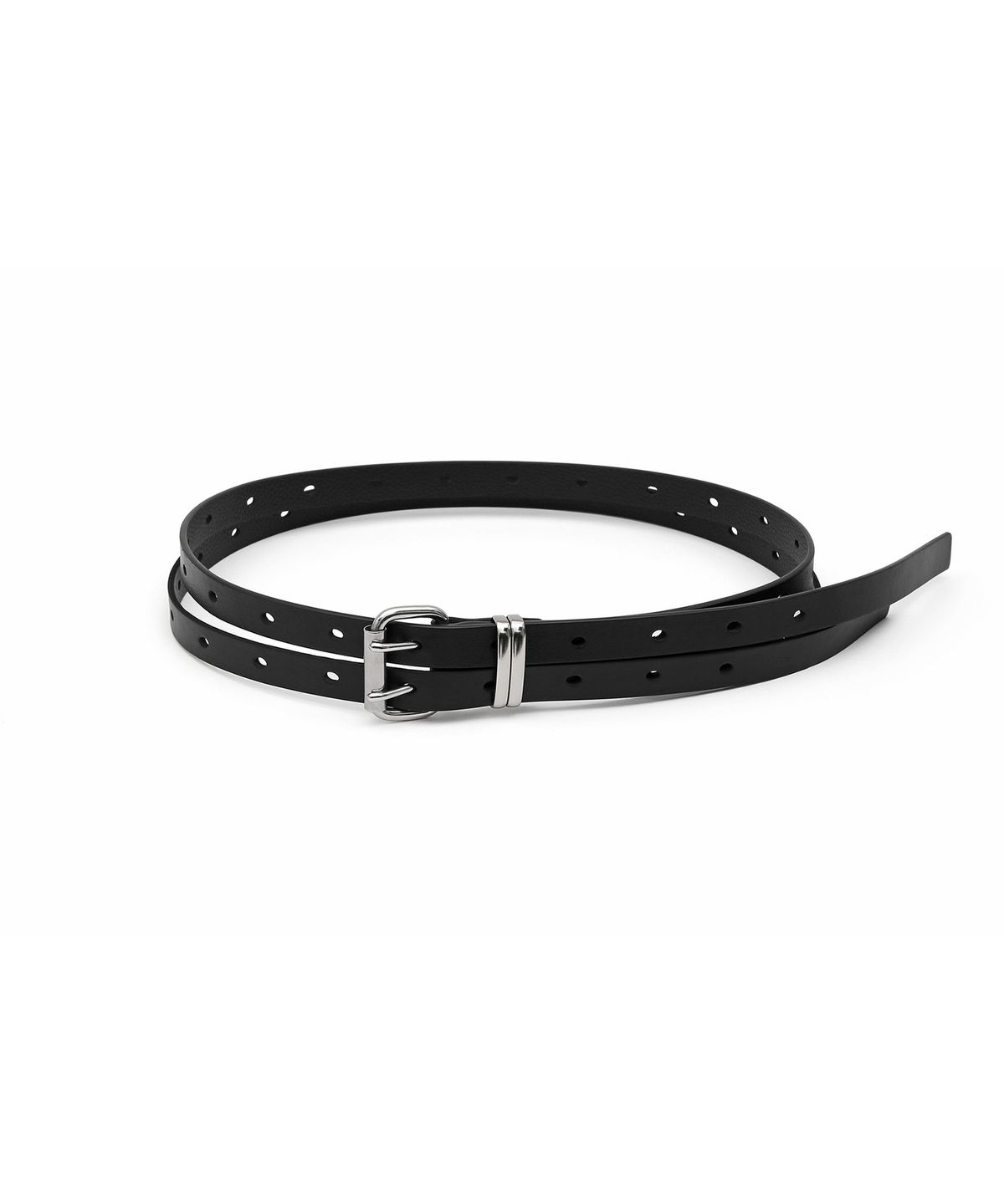 언더컨트롤 스튜디오(UNDERCONTROL STUDIO) 소가죽 더블 벨트 DOUBLE LAYERED BELT / BLACK