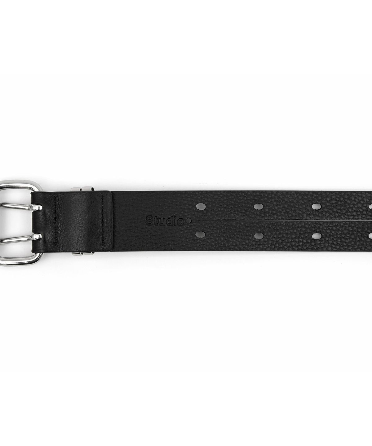 언더컨트롤 스튜디오(UNDERCONTROL STUDIO) 소가죽 더블 벨트 DOUBLE LAYERED BELT / BLACK