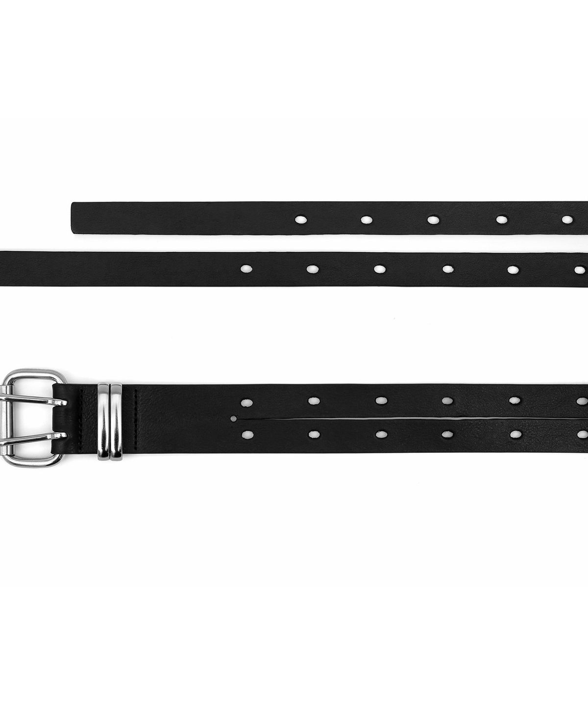 언더컨트롤 스튜디오(UNDERCONTROL STUDIO) 소가죽 더블 벨트 DOUBLE LAYERED BELT / BLACK