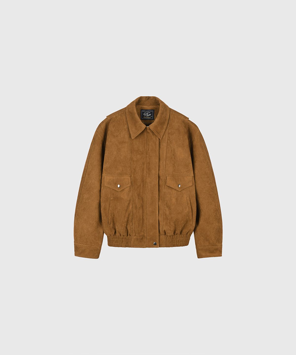 퀸스래빗(Q'SRB) Suede Mood Collar Blouson - CAMEL
