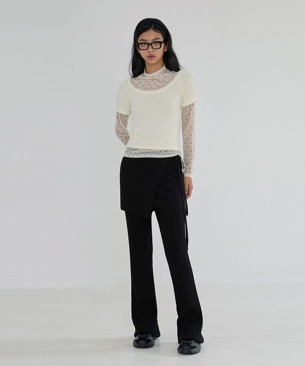 퀸스래빗(Q'SRB) Ivy Wrap Knit Skirt