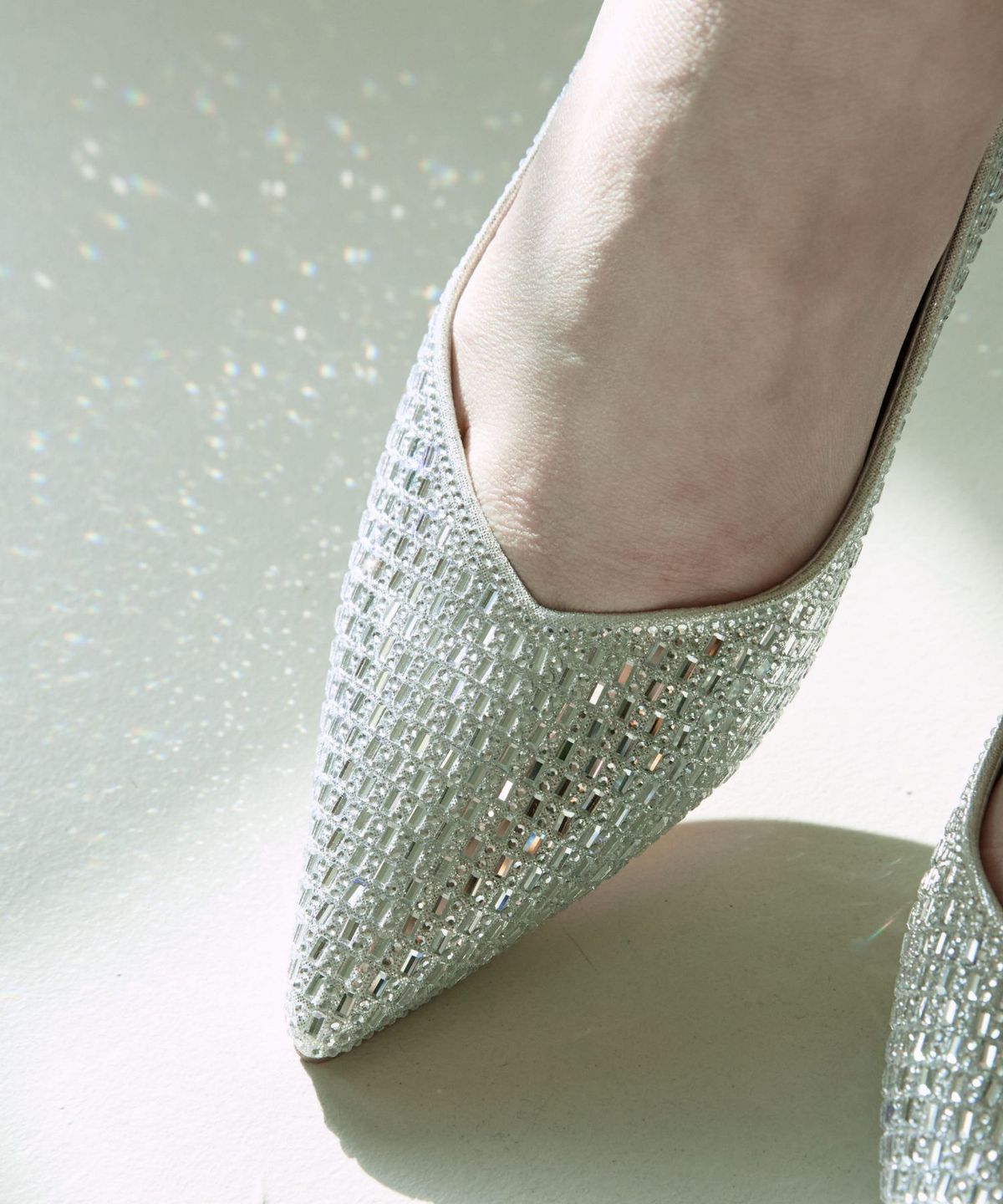 스퍼(SPUR) Luxury Crystal Pumps Heel 크리스탈 펌프스 7cm -WS9001 (2color)
