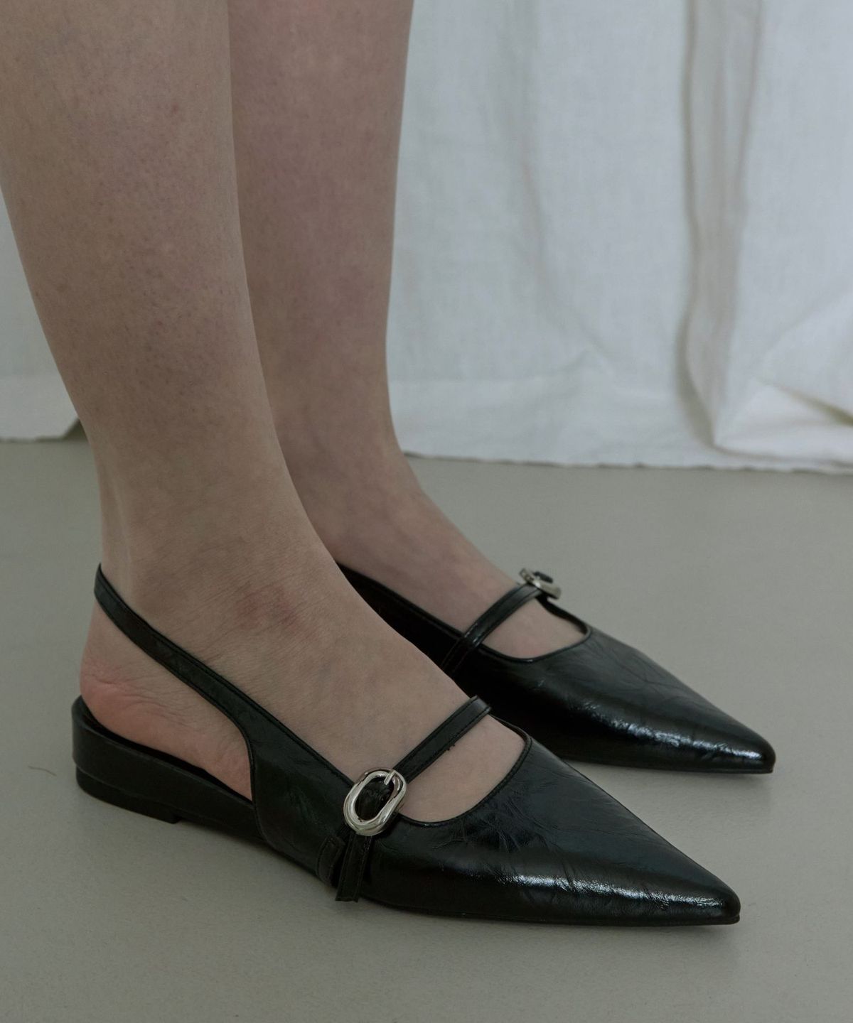 스퍼(SPUR) Cathay MJ Slingback Pumps 슬링백 펌프스 3.5cm -WS9005 (2color)