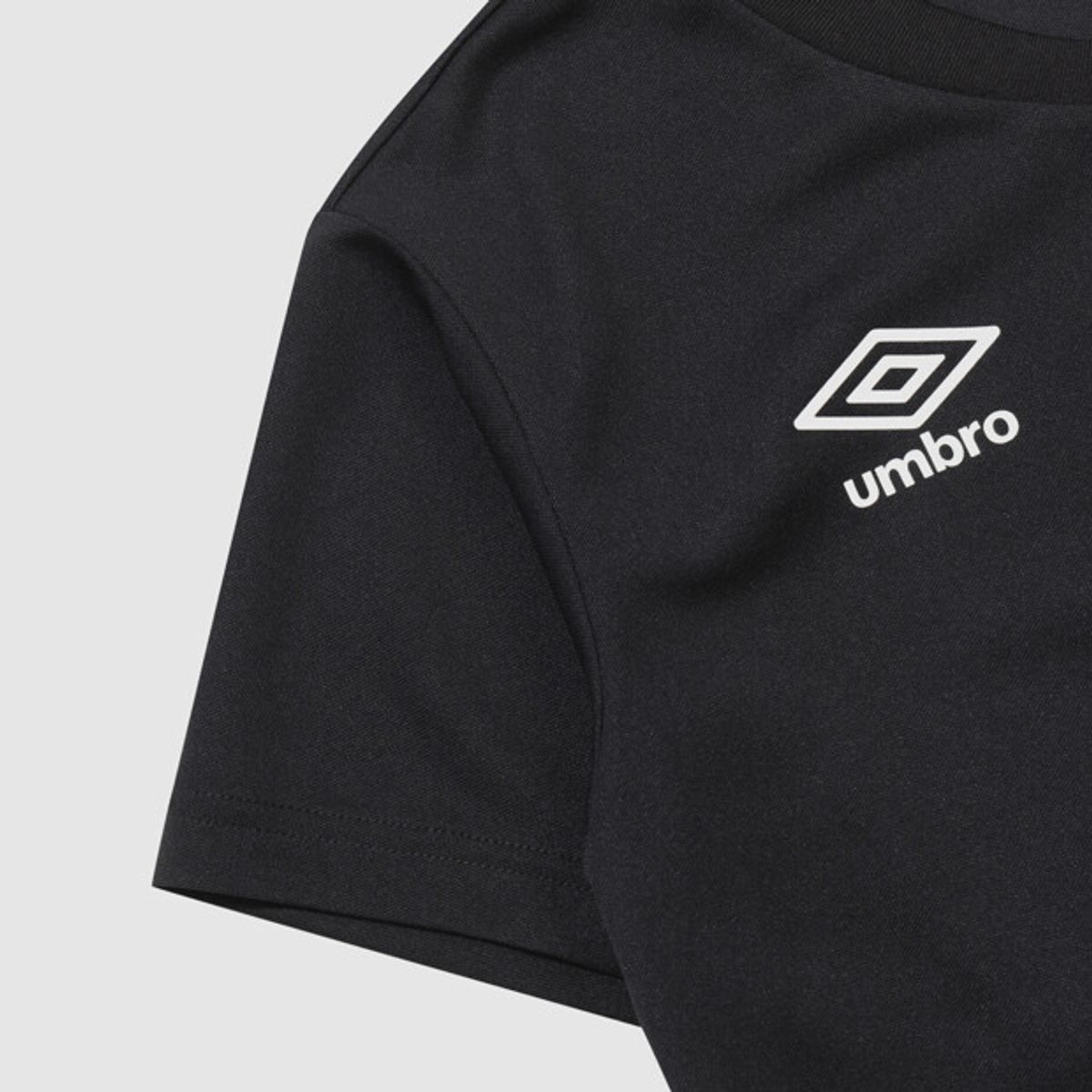 엄브로(UMBRO) 주니어 원포인트 반팔 게임 셔츠 블랙 UQ116SRS23