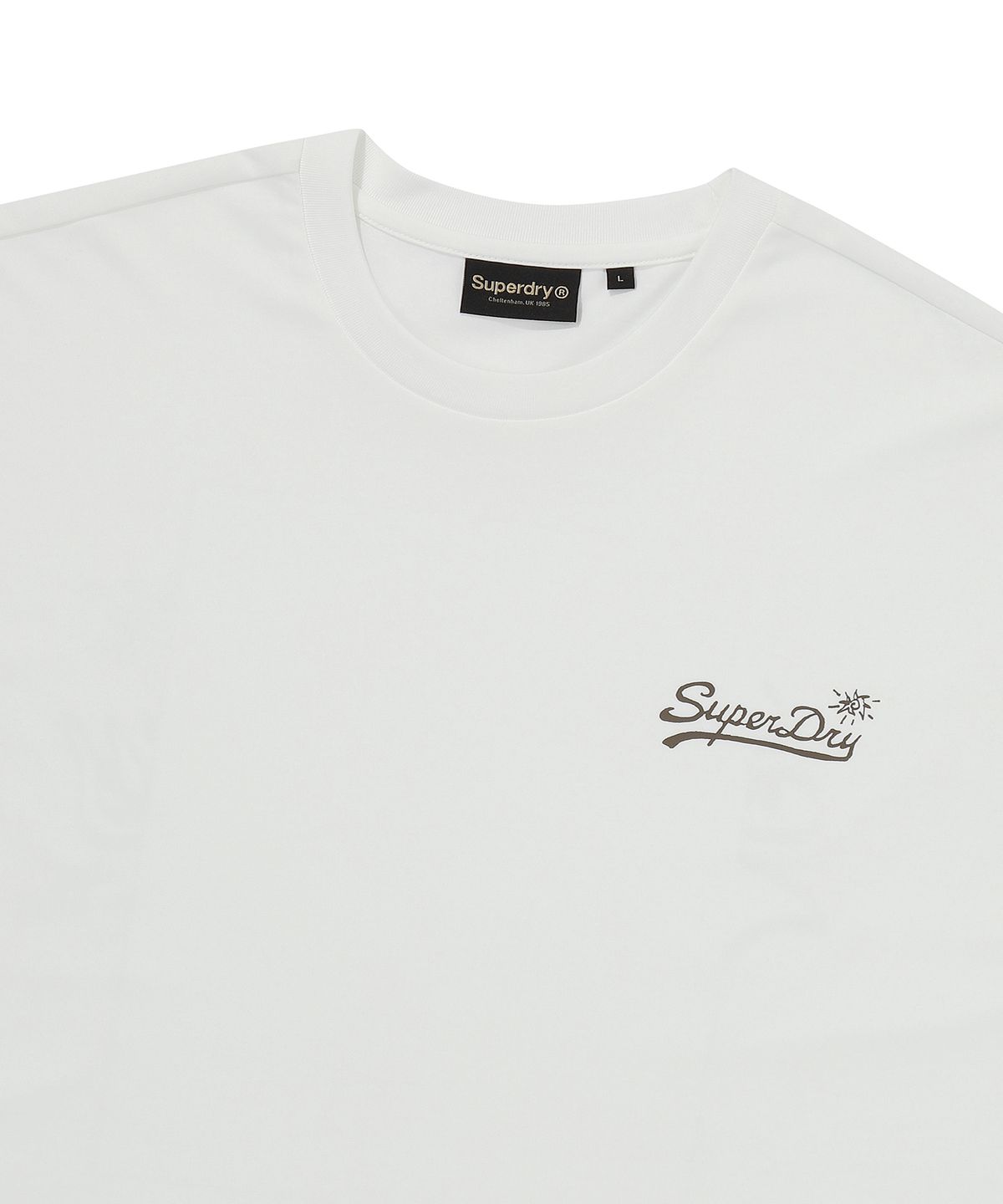 슈퍼드라이(SUPERDRY) 블러 그래픽 티셔츠 화이트 SDUISCQ52WHT