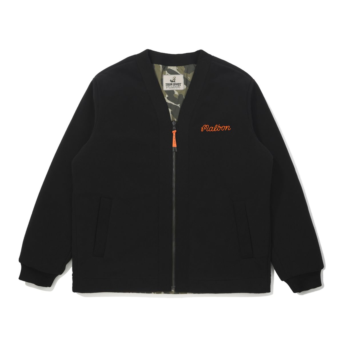 말본 골프(MALBON GOLF) [Tour Divot] Y넥 패턴프린트 안감 패딩자켓 CAMO (MAN)