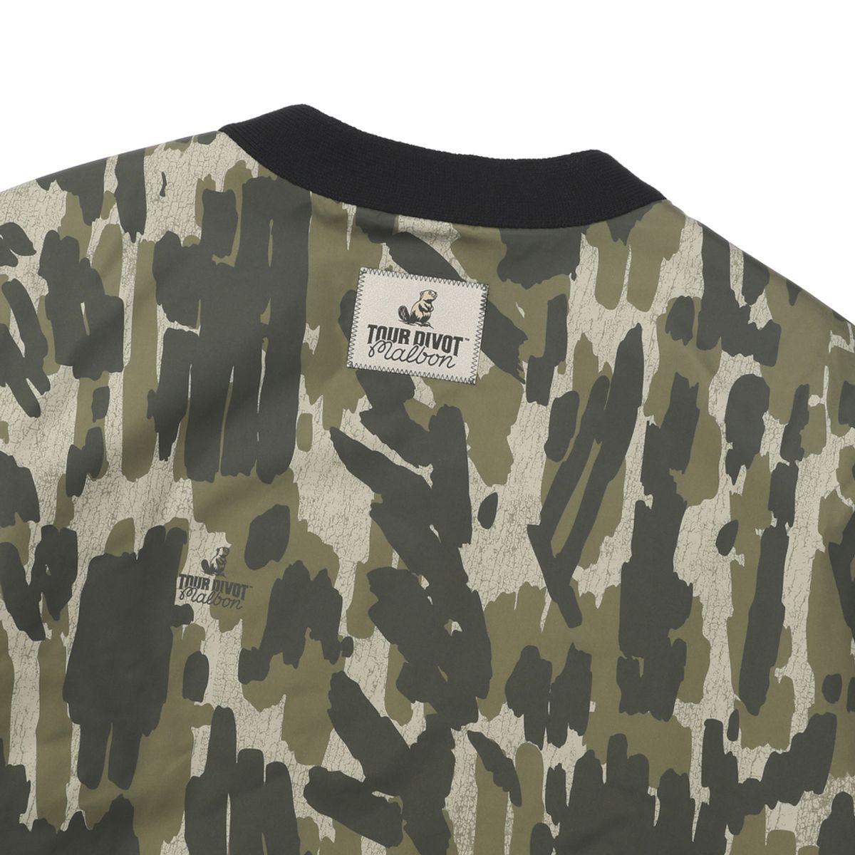말본 골프(MALBON GOLF) [Tour Divot] Y넥 패턴프린트 안감 패딩자켓 CAMO (MAN)