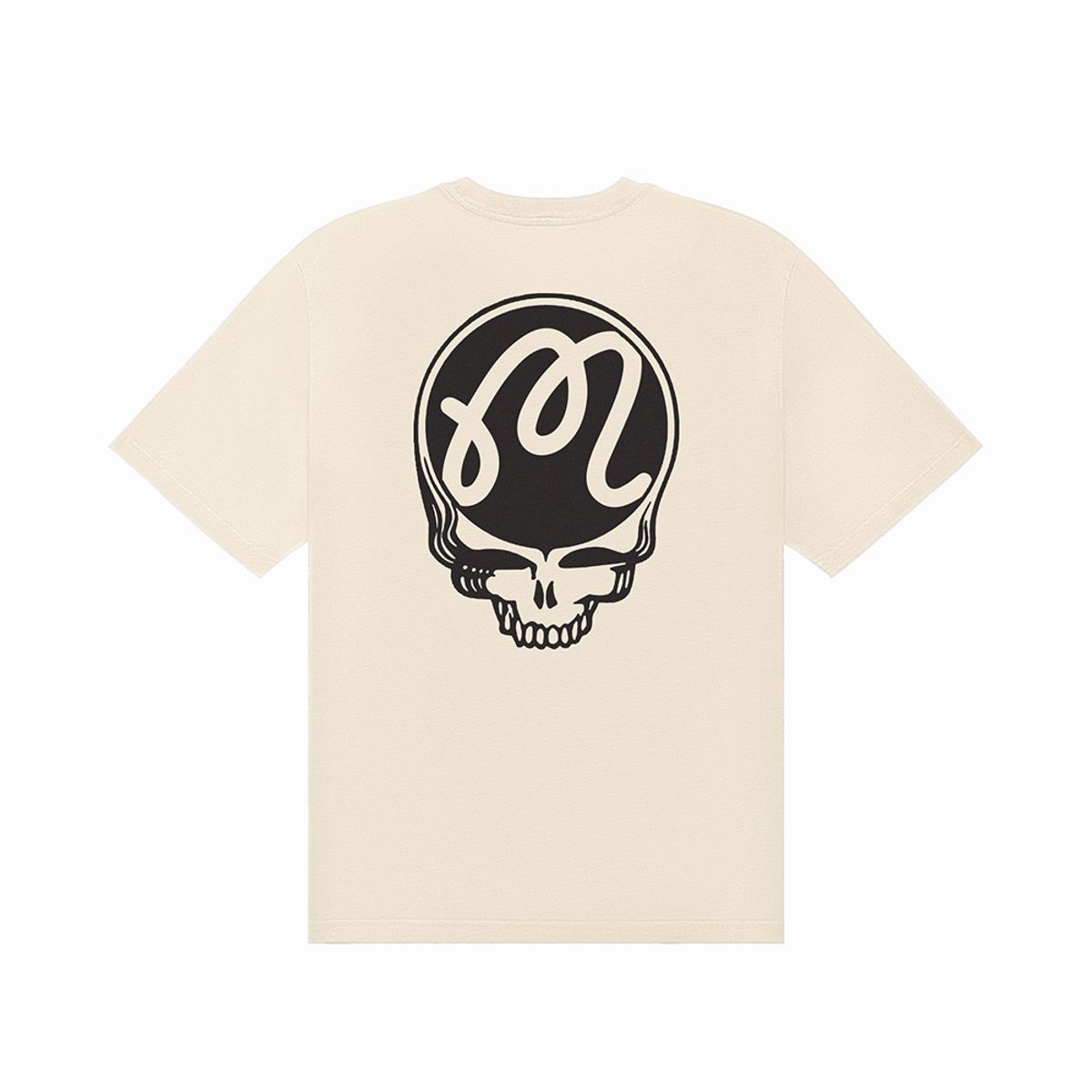 말본 골프(MALBON GOLF) [GRATEFUL DEAD] 버뮤다 라운드 반팔 티셔츠 BEIGE GREEN (MAN)