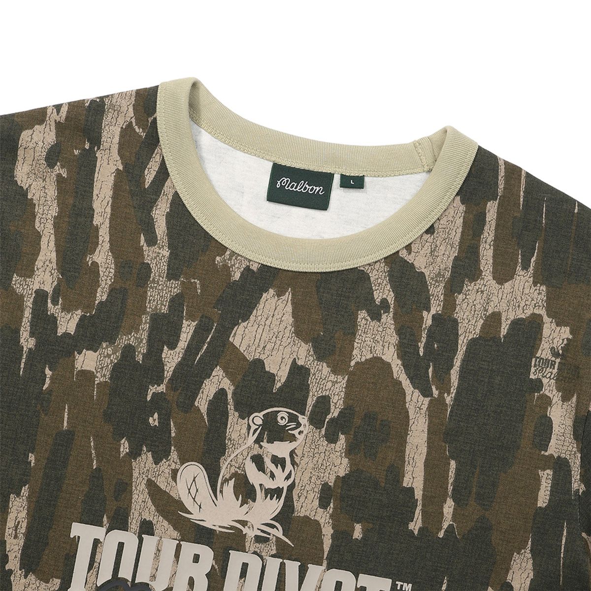 말본 골프(MALBON GOLF) [Tour Divot] 링거 티셔츠 CAMO