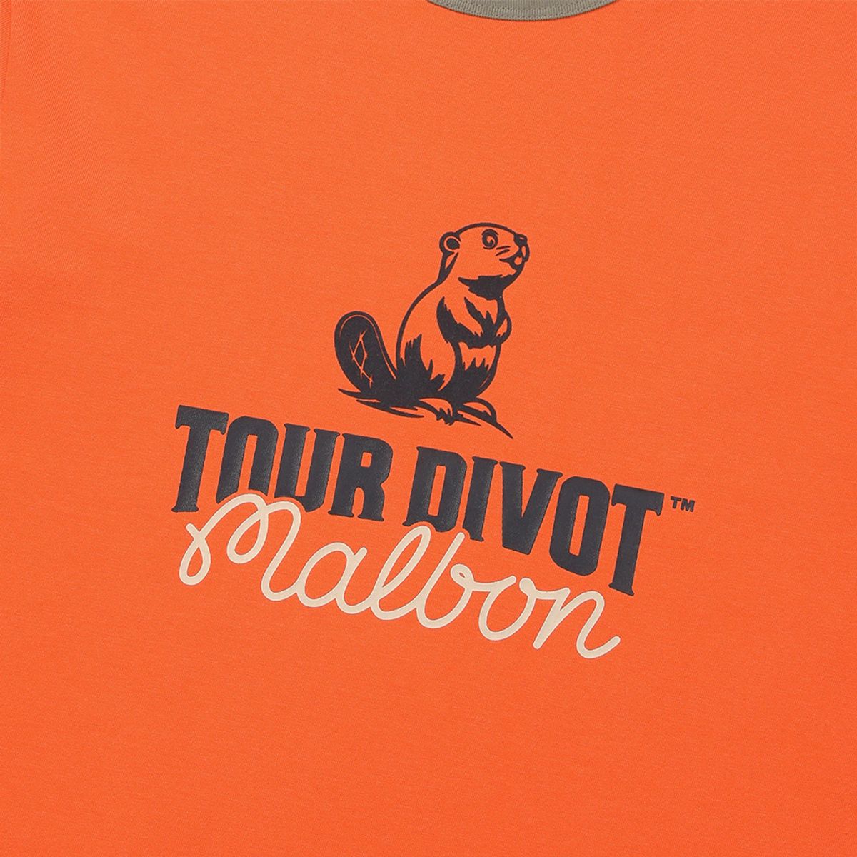 말본 골프(MALBON GOLF) [Tour Divot] 링거 티셔츠 ORANGE