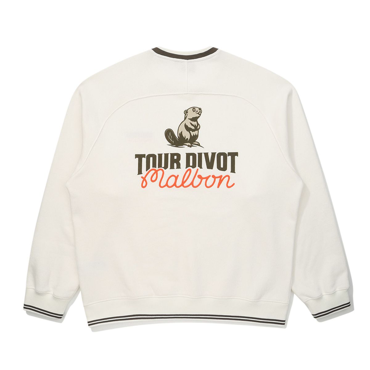 말본 골프(MALBON GOLF) [Tour Divot] 프렌치 테리 스웨트셔츠 IVORY (MAN)