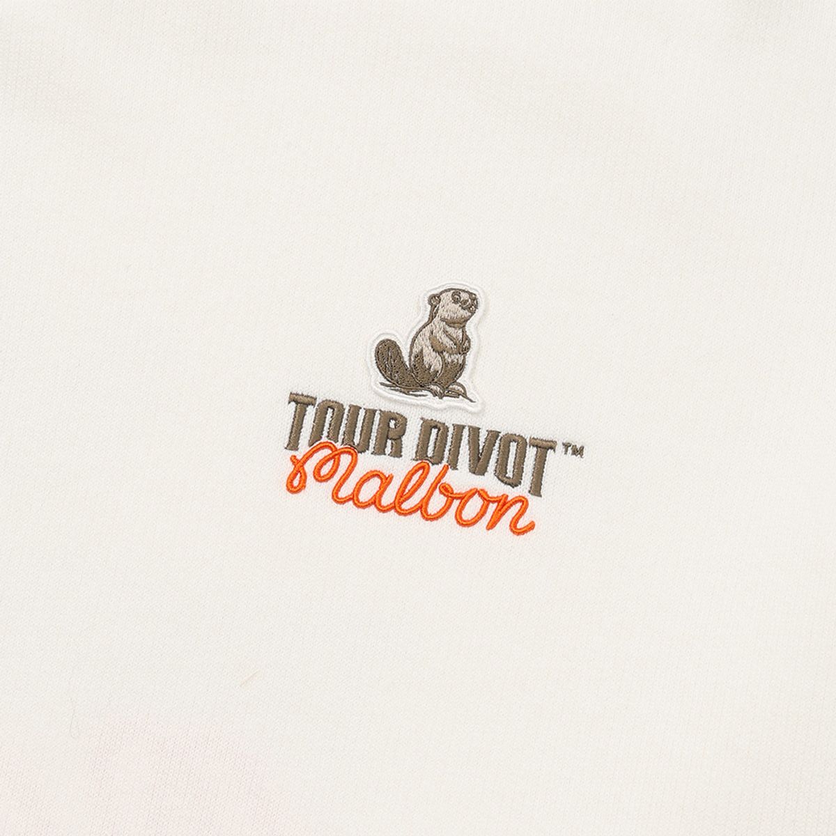 말본 골프(MALBON GOLF) [Tour Divot] 프렌치 테리 스웨트셔츠 IVORY (MAN)