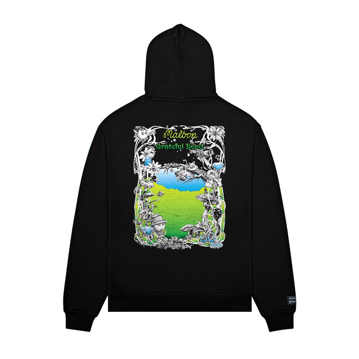 말본 골프(MALBON GOLF) [GRATEFUL DEAD] 페스큐 후드 BLACK (MAN)
