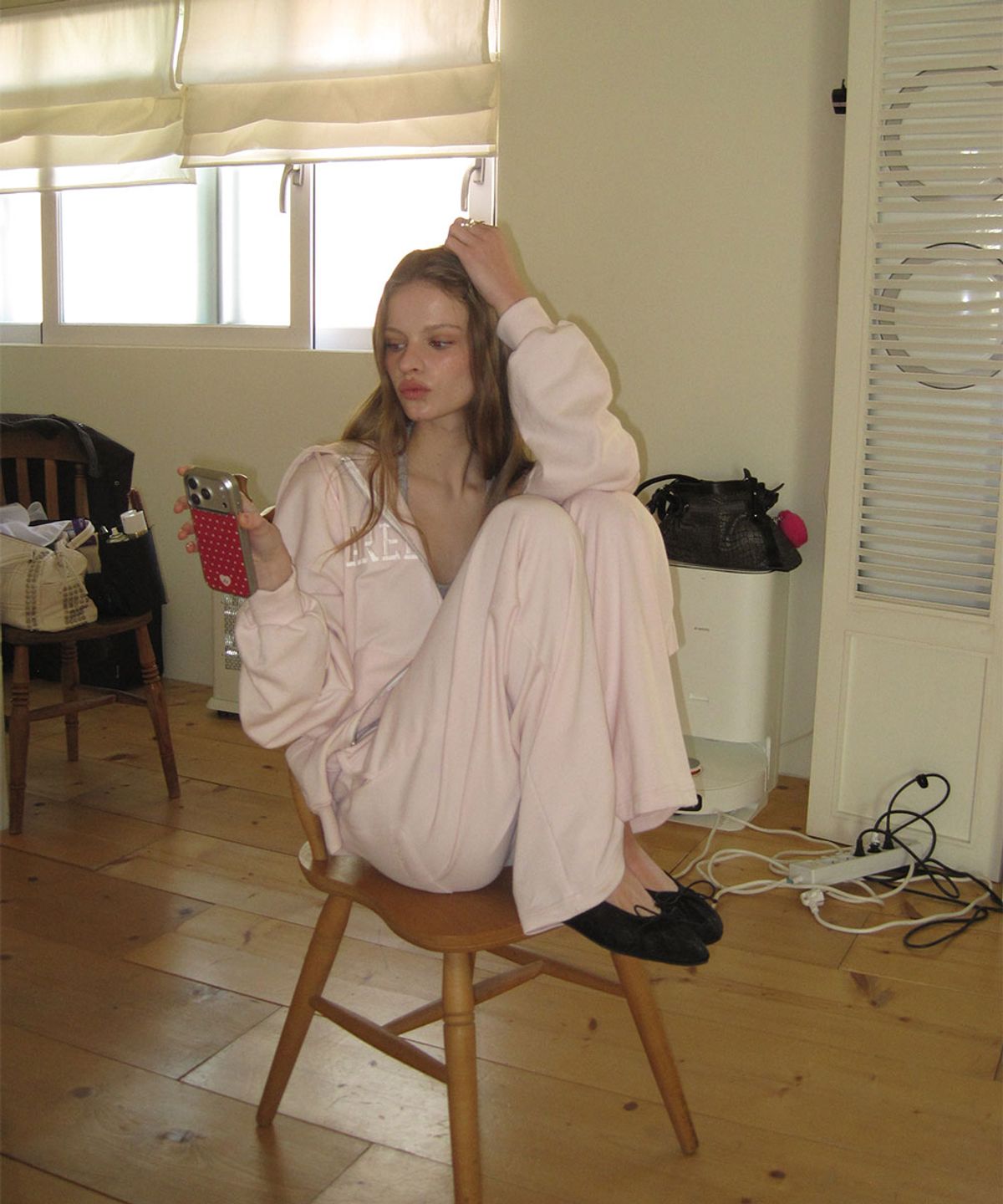 어패럴아카이브(APPAREL ARCHIVE) Candle sweat pants - Baby pink