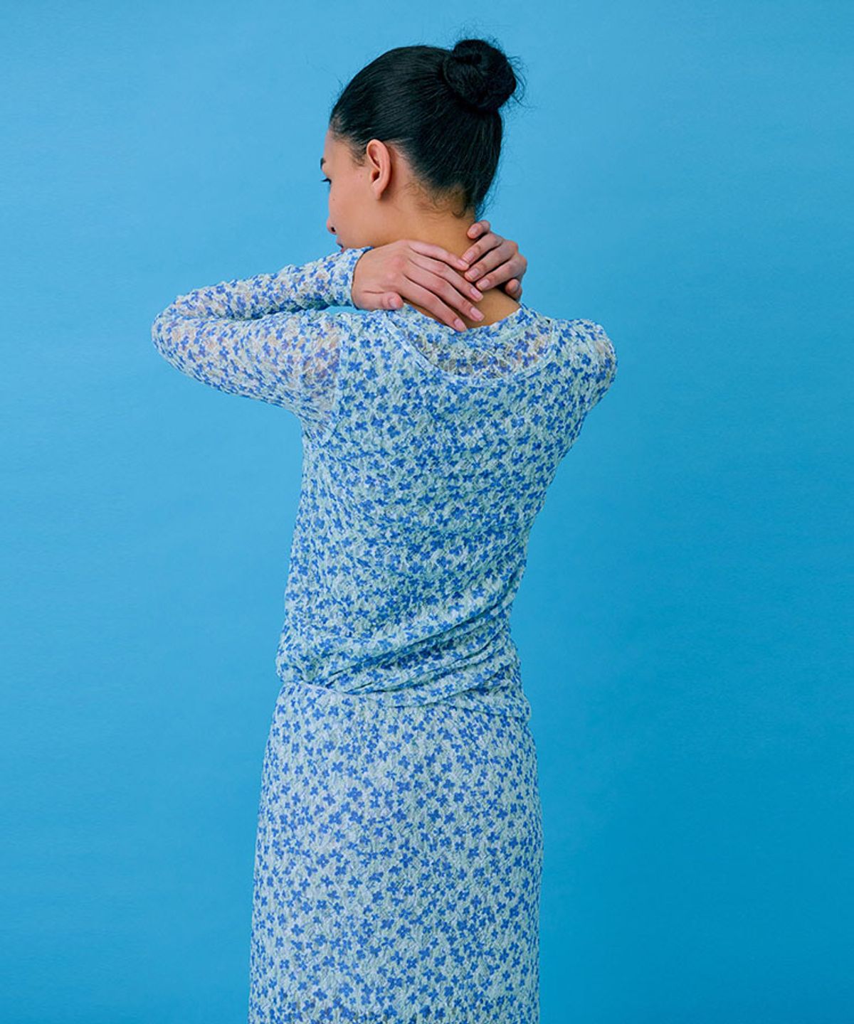 분더캄머(WNDERKAMMER) Crinkle T-Shirt_Light Blue(크링클 티셔츠_라이트 블루)