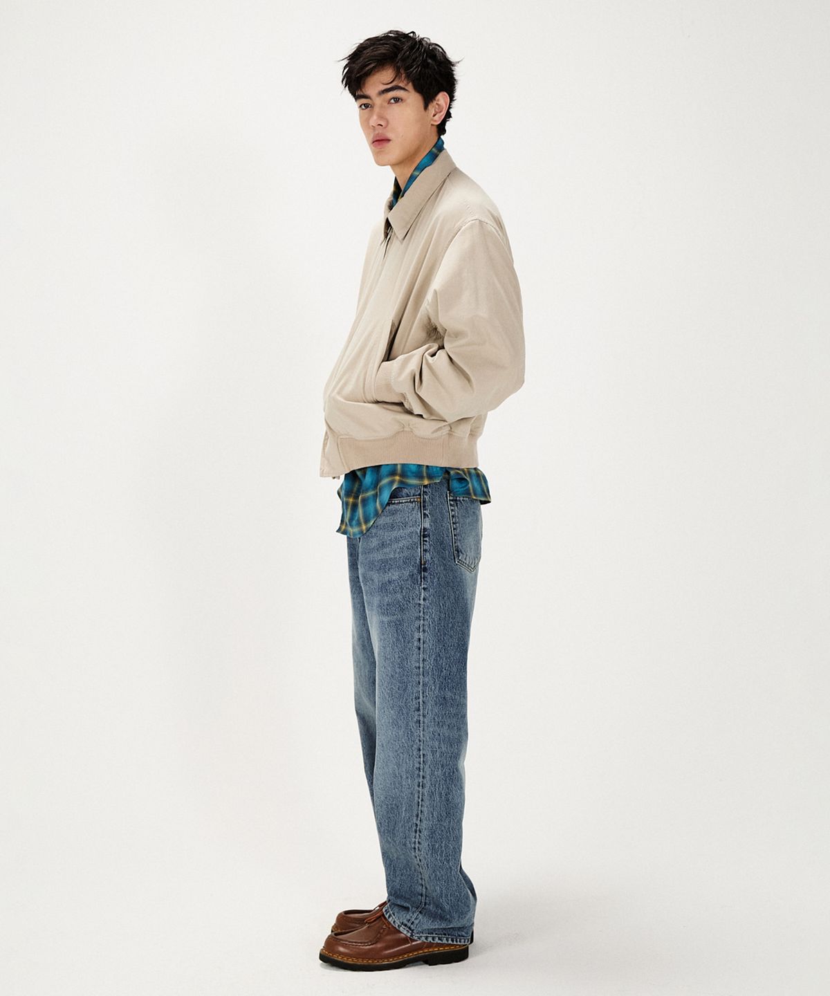 셔터(SHIRTER) COLLARED TANKER JACKET (TAUPE)
