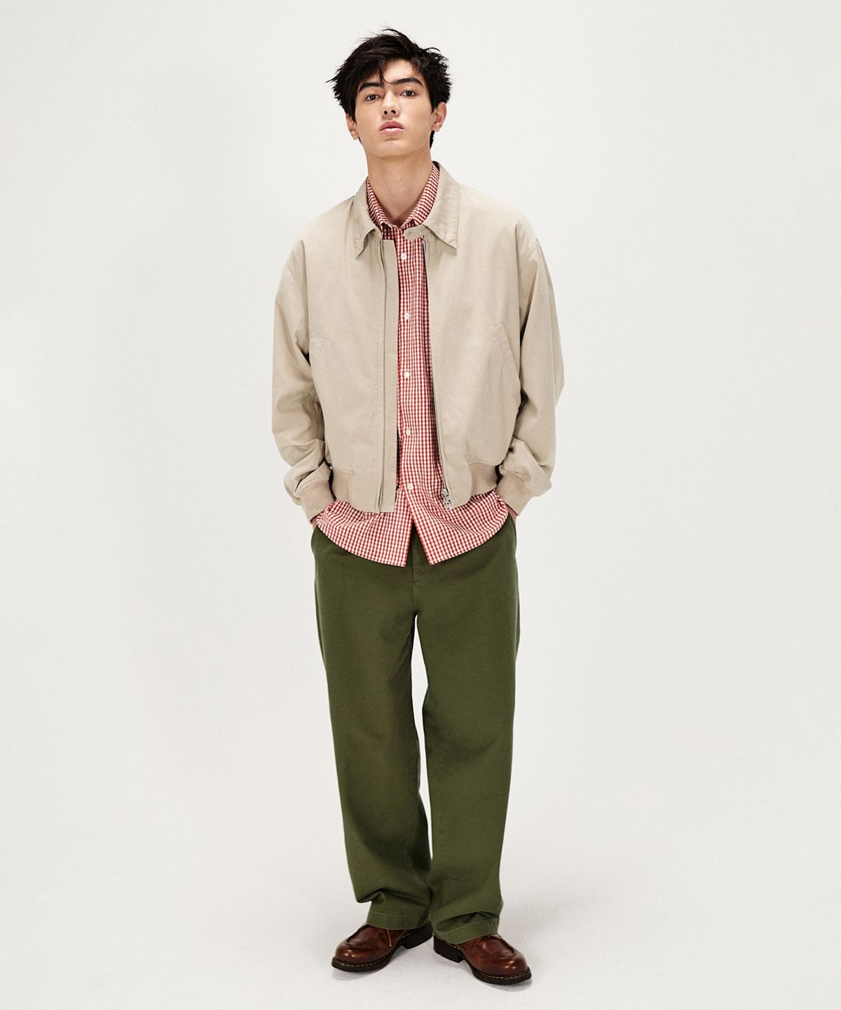 셔터(SHIRTER) COLLARED TANKER JACKET (TAUPE)