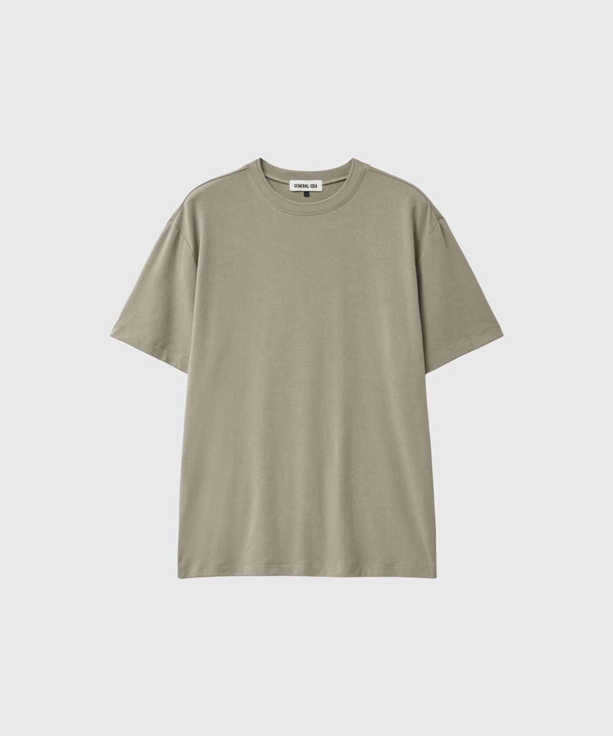 제너럴아이디어(GENERALIDEA) MAN 스티치 반팔 티셔츠 [LIGHT KHAKI] / GF1MTS003