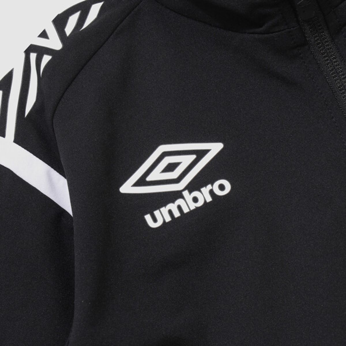 엄브로(UMBRO) 주니어 바람막이 웜업 자켓 블랙 UQ116SFT21
