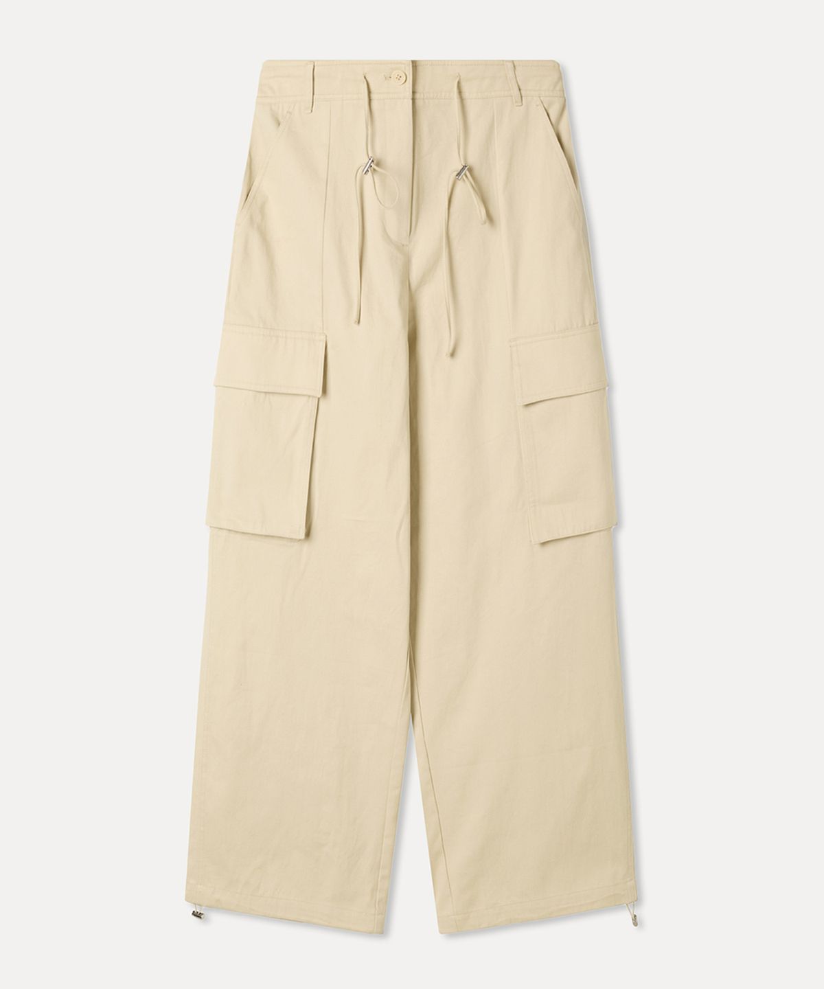 미쏘(MIXXO) 리본 와이드핏 코튼 팬츠_MIWTCG301C