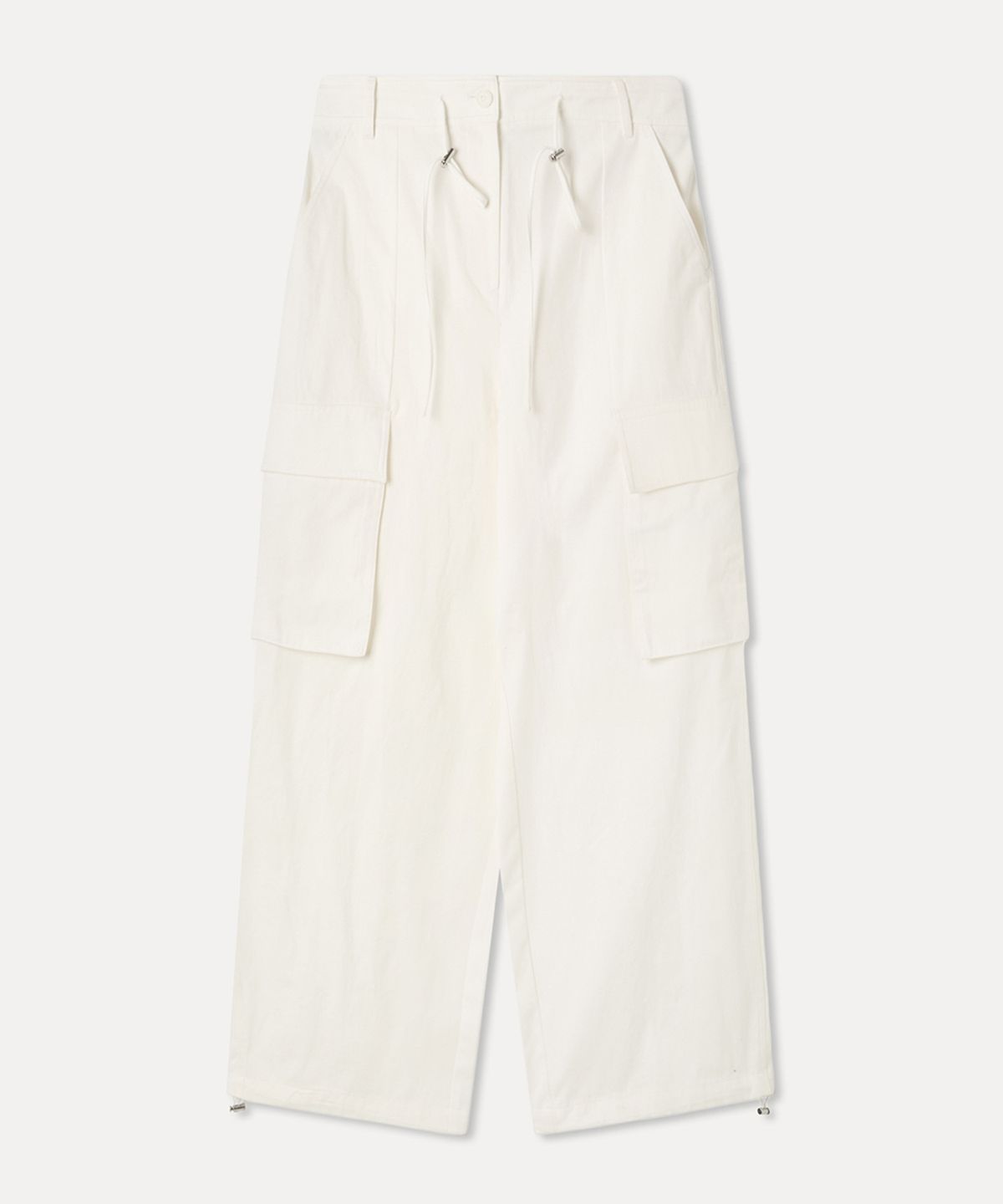 미쏘(MIXXO) 리본 와이드핏 코튼 팬츠_MIWTCG301C