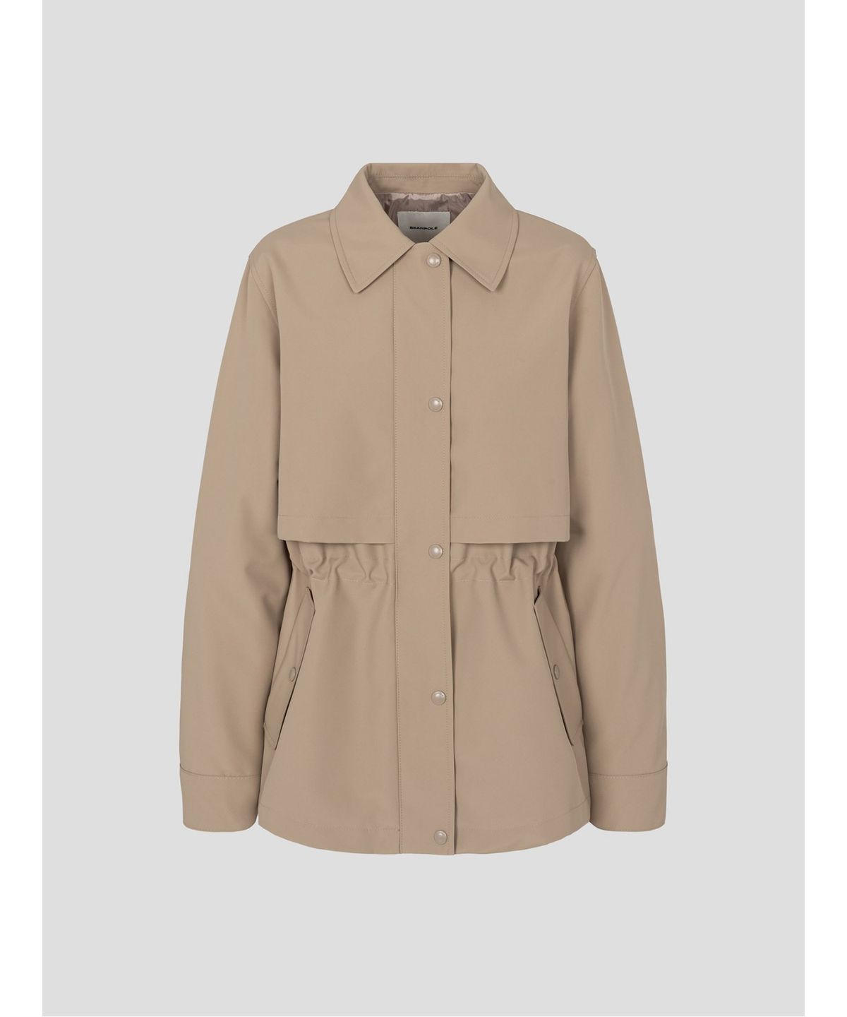 빈폴 레이디스(BEANPOLE LADIES) 폴리 사파리 재킷  베이지 (BF6239C13A)