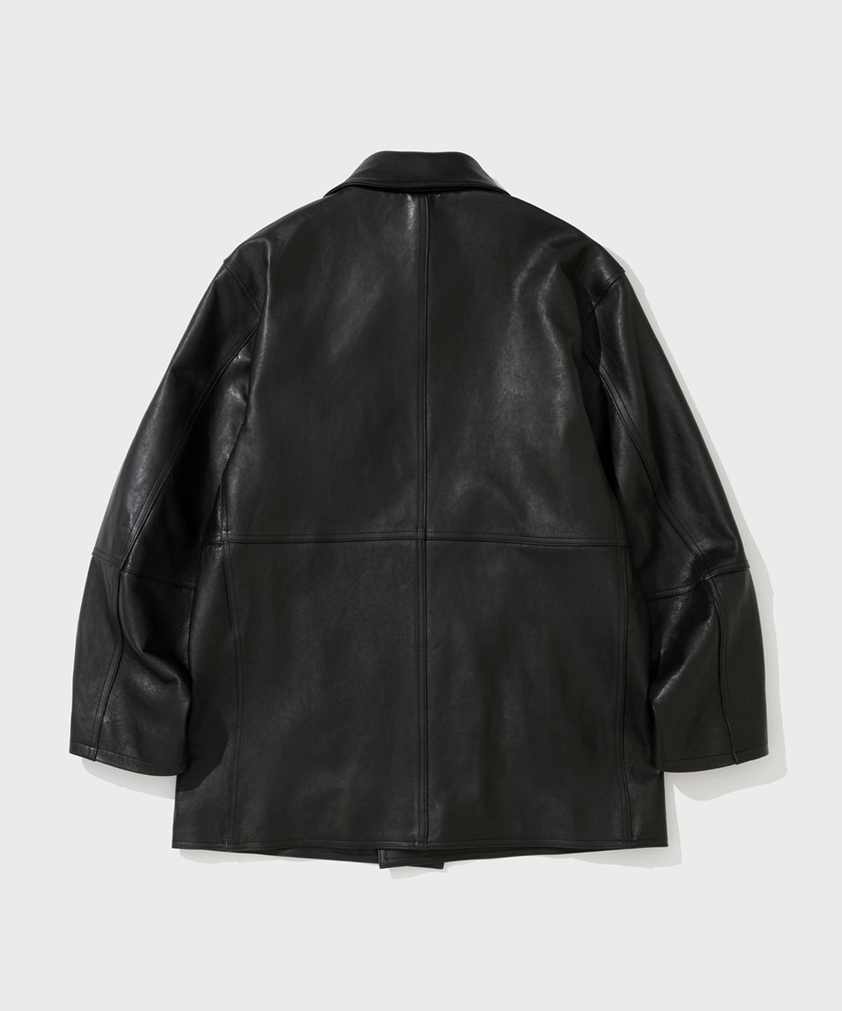 셔터(SHIRTER) LC LEATHER CAR COAT (BLACK)