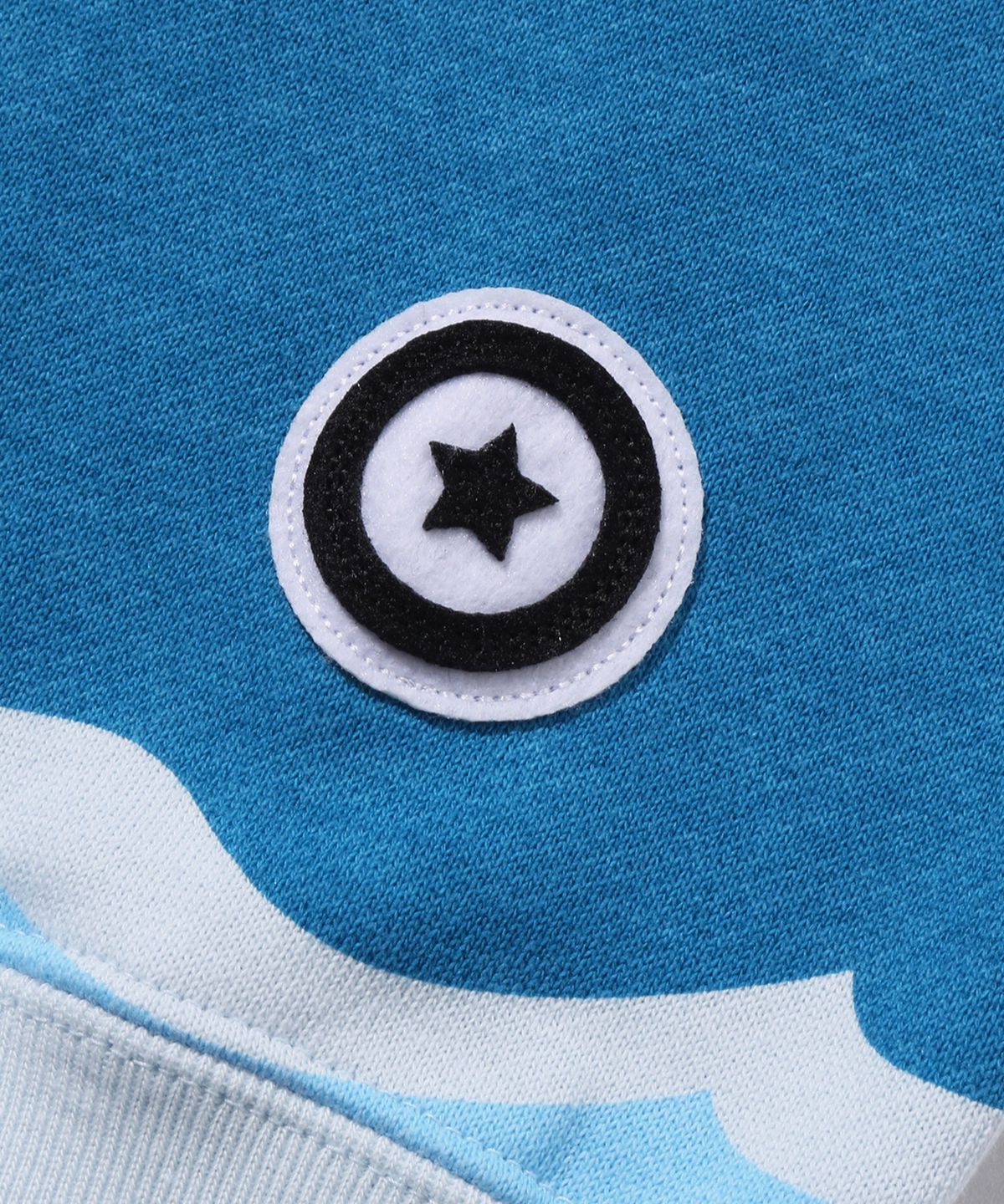 베이프(BAPE) 메가 ABC 카모 더블 샤크 릴렉스드 핏 풀 집 후드(M) BLUE