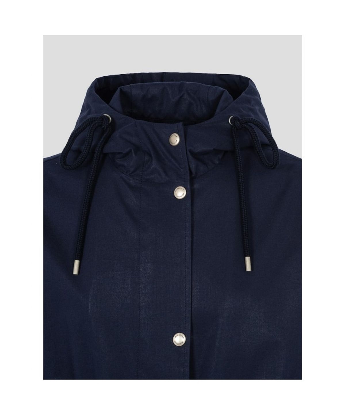 빈폴 레이디스(BEANPOLE LADIES) 코튼 폴리 후드 사파리 점퍼  네이비 (BF6339C01R)