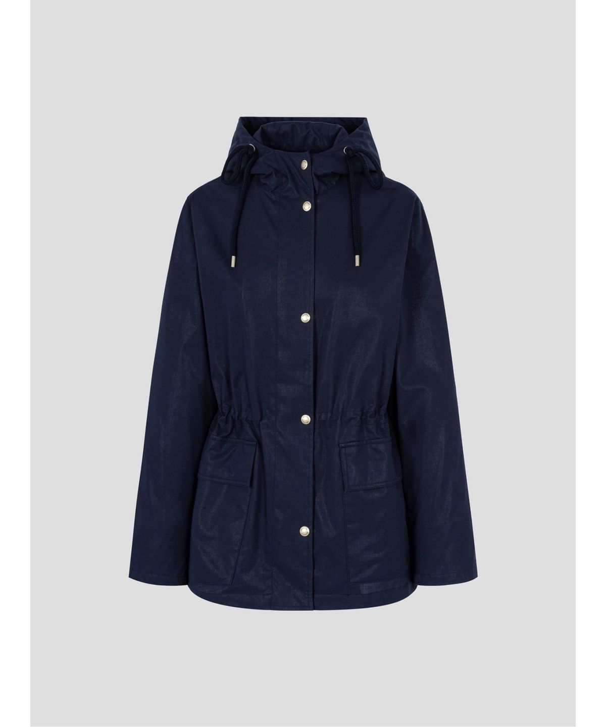 빈폴 레이디스(BEANPOLE LADIES) 코튼 폴리 후드 사파리 점퍼  네이비 (BF6339C01R)