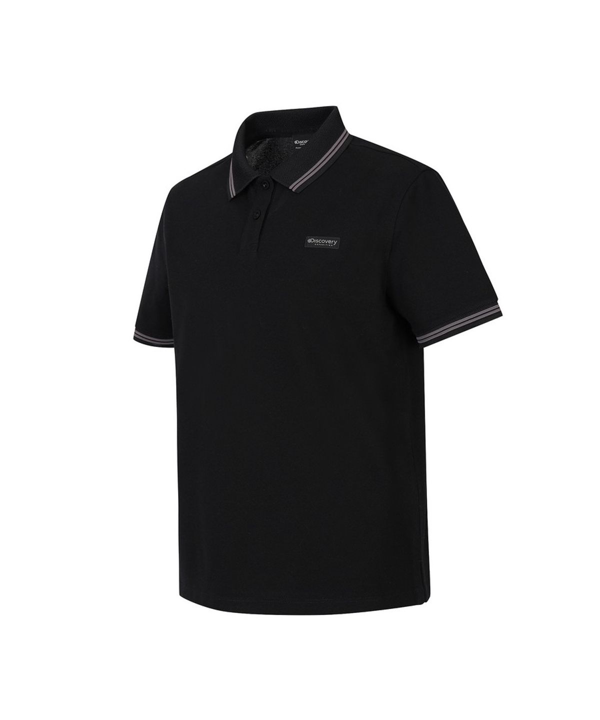 디스커버리 익스페디션(DISCOVERY EXPEDITION) 여성 컬러티핑 카라티 (BLACK)