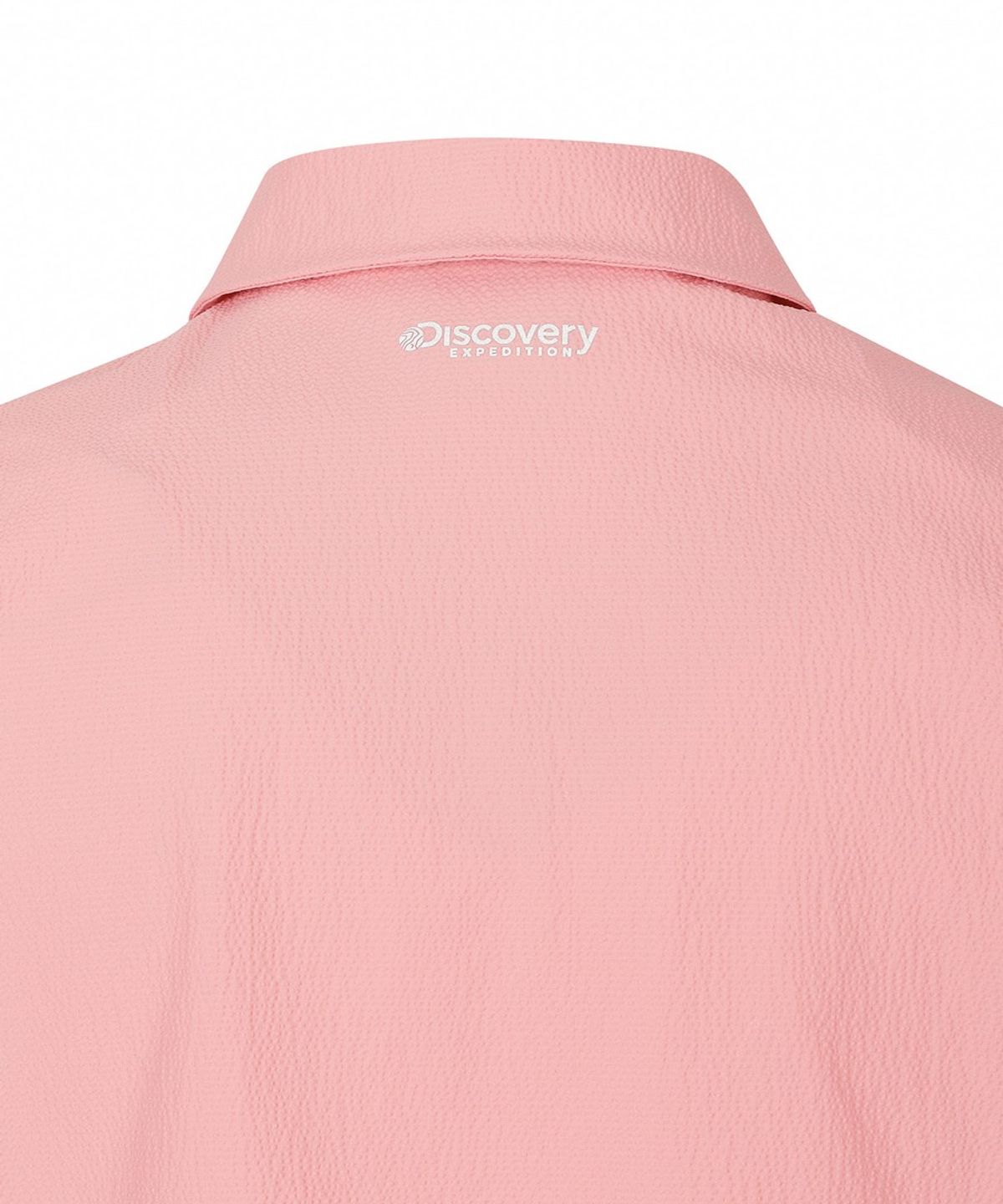 디스커버리 익스페디션(DISCOVERY EXPEDITION) 여성 시어서커 우븐 카라티 (Peach)