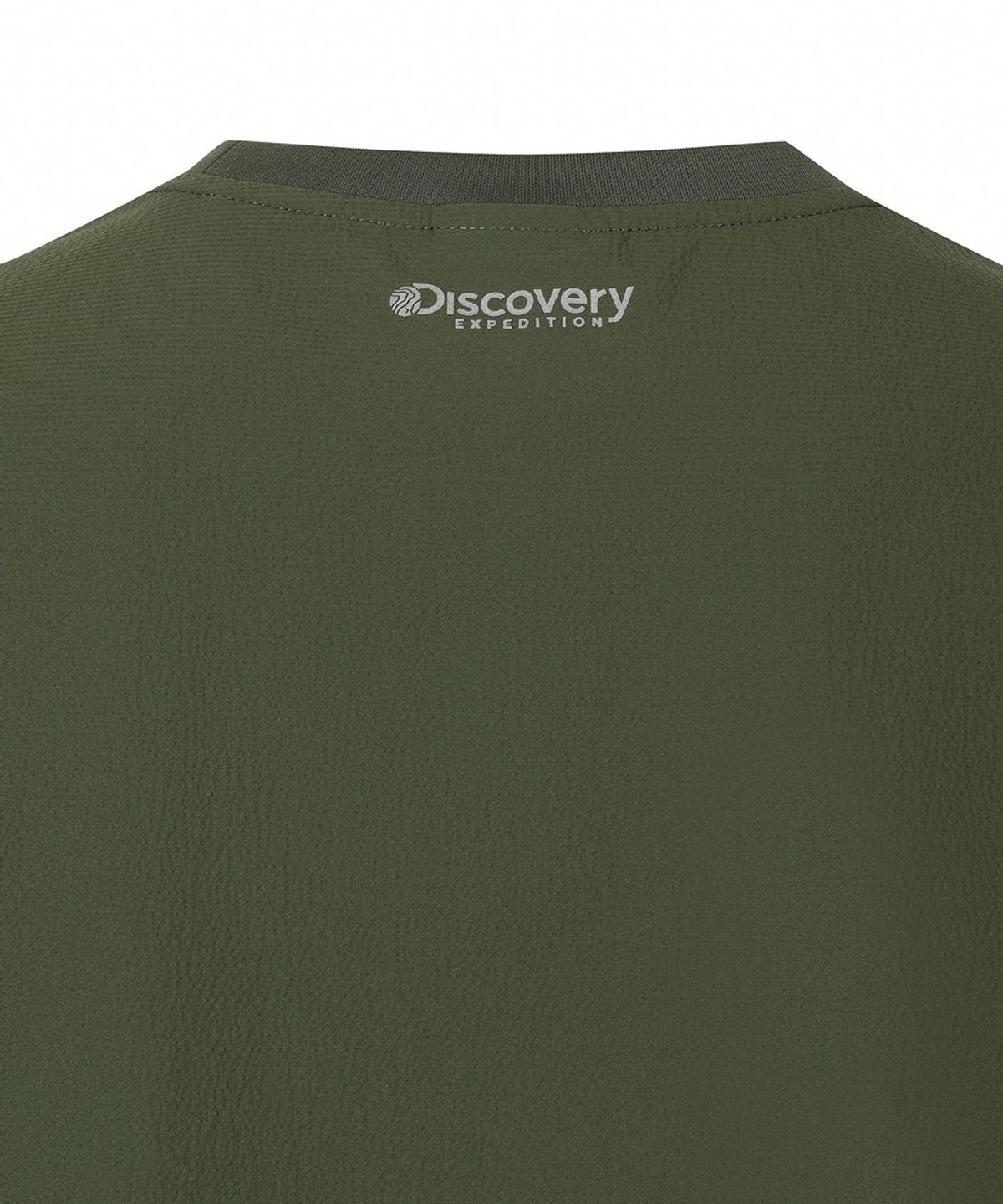 디스커버리 익스페디션(DISCOVERY EXPEDITION) 남성 시어서커 우븐 반팔티셔츠 (D/KHAKI)