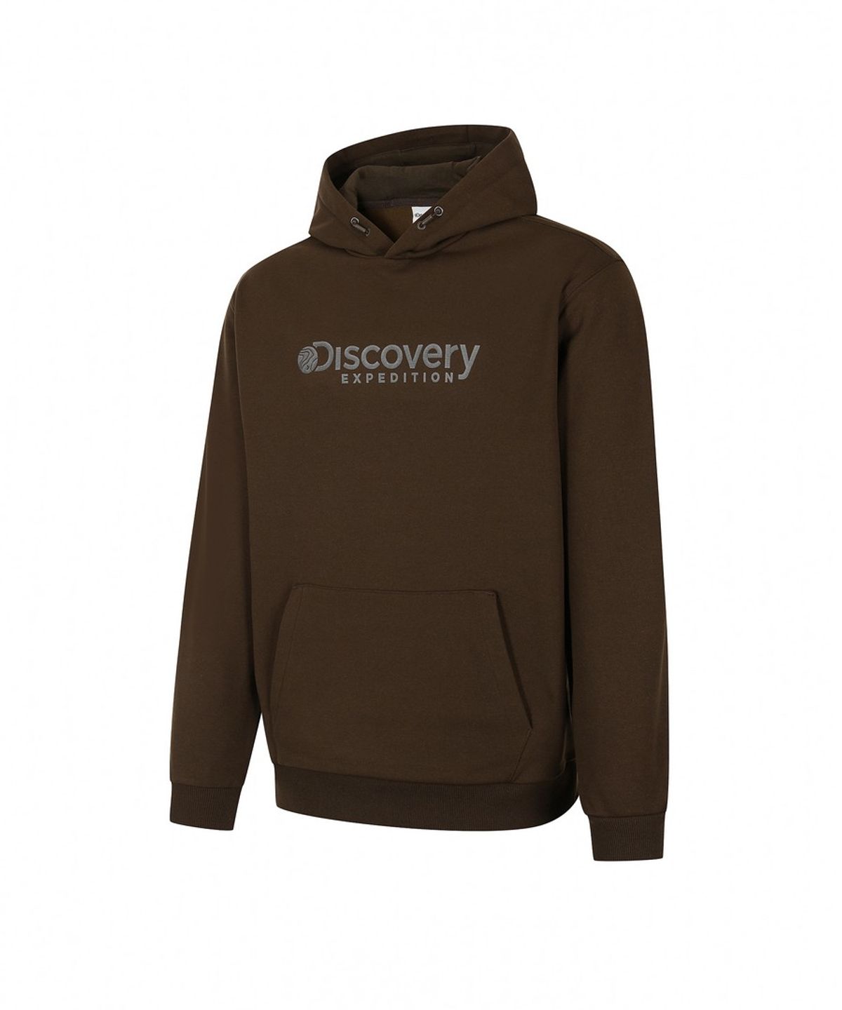 디스커버리 익스페디션(DISCOVERY EXPEDITION) 로건 빅로고 후드티셔츠 (Brown)