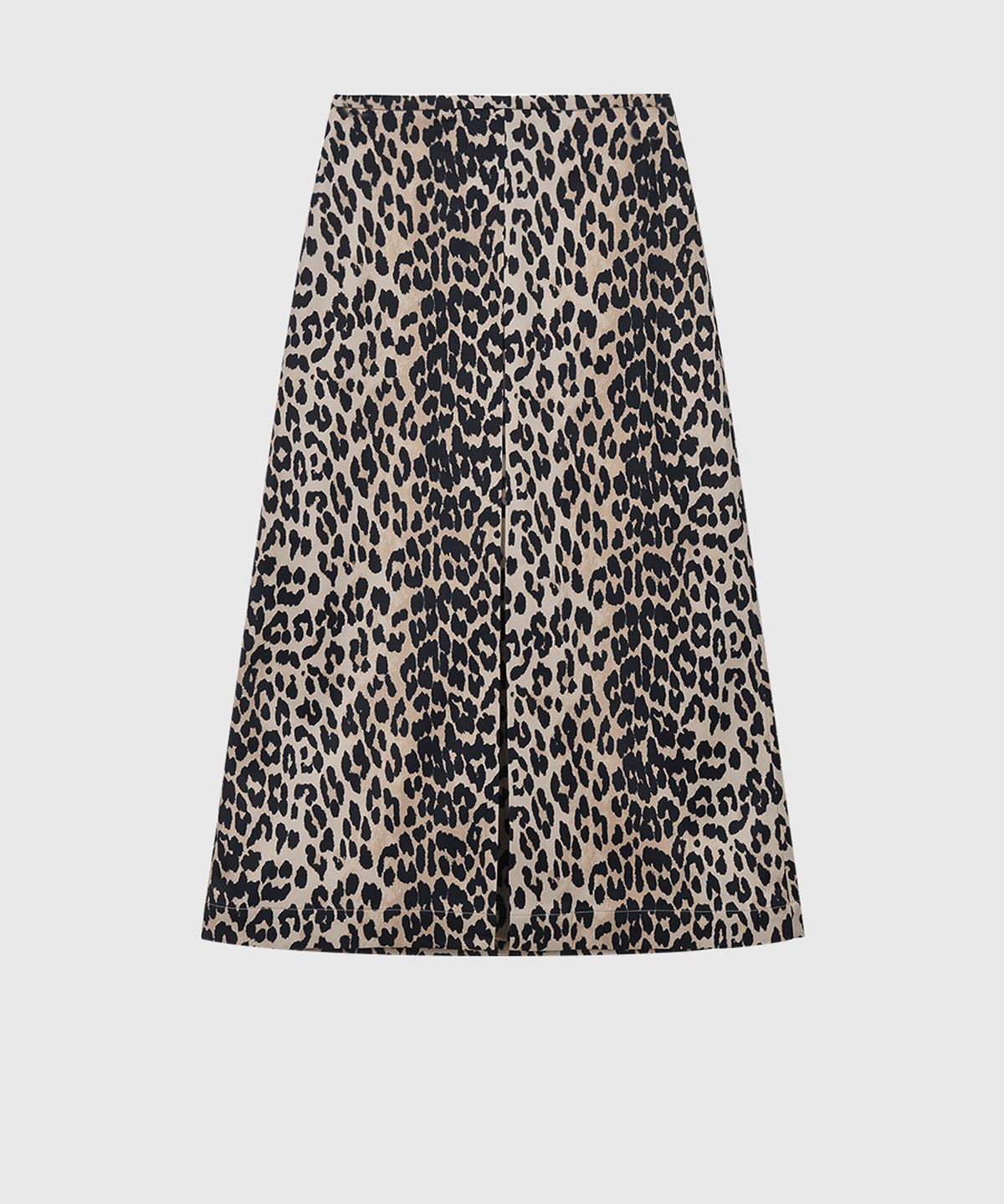퀸스래빗(Q'SRB) Soft Pleats Midi Skirt_Leopard