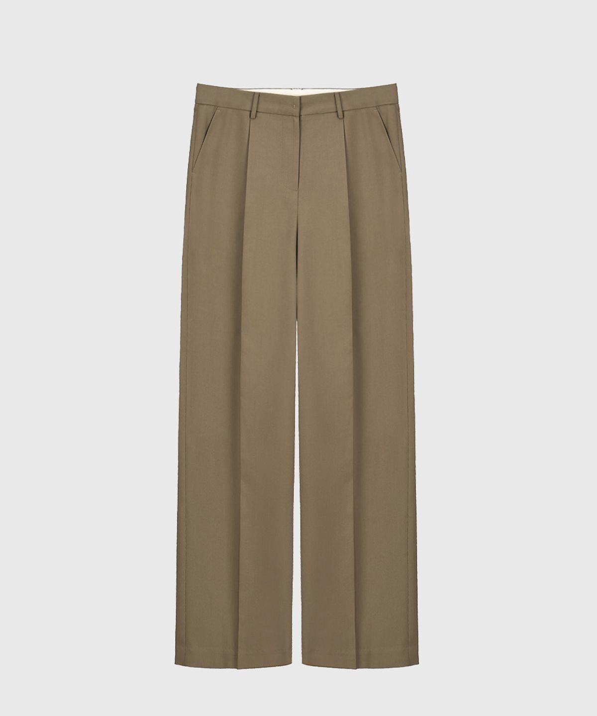 퀸스래빗(Q'SRB) Low Rise Wide-Tuck Set Slacks