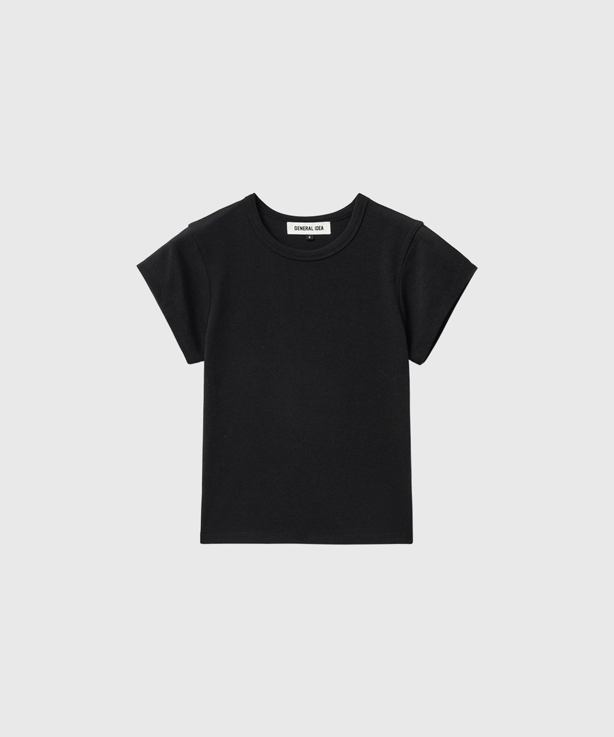 제너럴아이디어(GENERALIDEA) 데일리 숏슬리브 티셔츠 [BLACK] / GF1LTS511