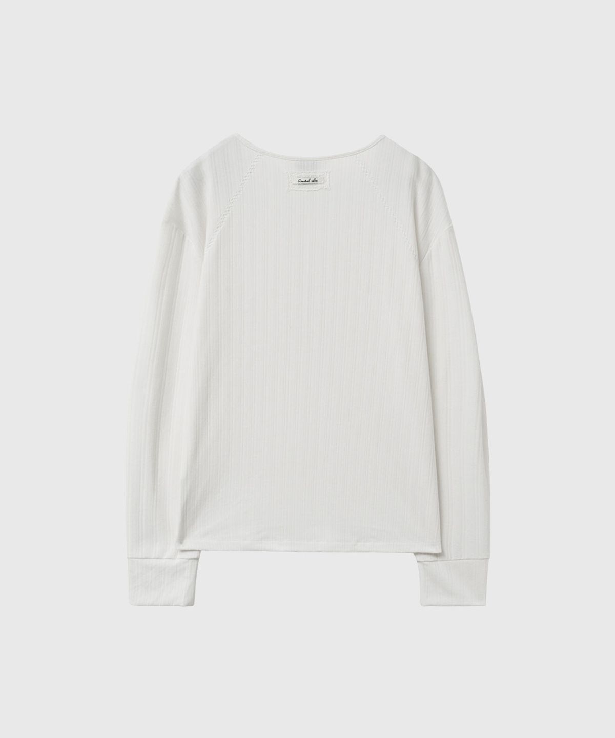 제너럴아이디어(GENERALIDEA) 루즈핏 헨리넥 티셔츠 [WHITE] / GF1LTS516