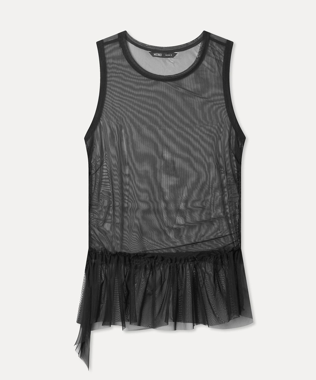 미쏘(MIXXO) 러플 시스루 뷔스티에_MIWBNG302C